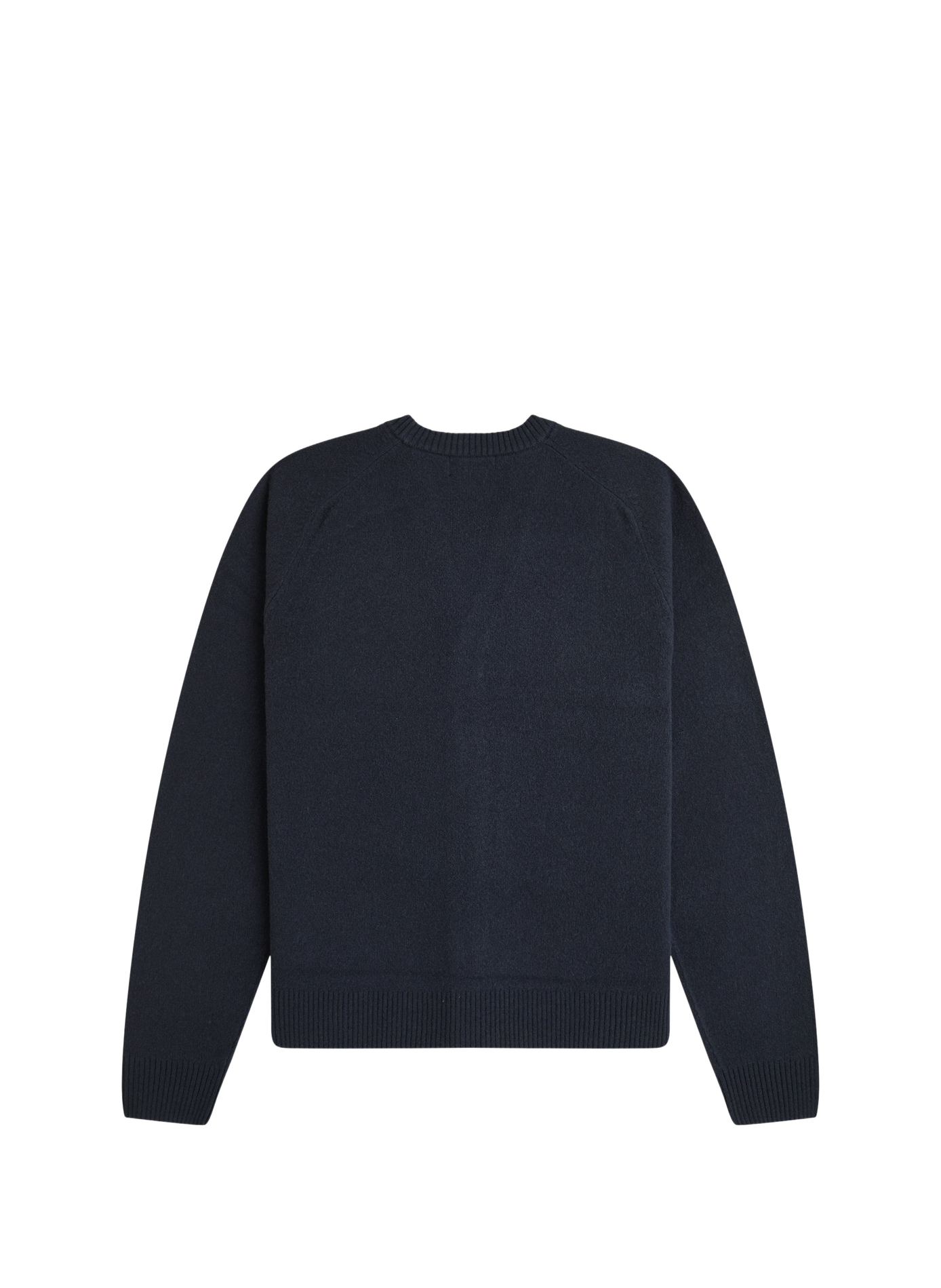 Gerade geschnittene Strickjacke mit V-Ausschnitt aus Wolle FRED PERRY Blau