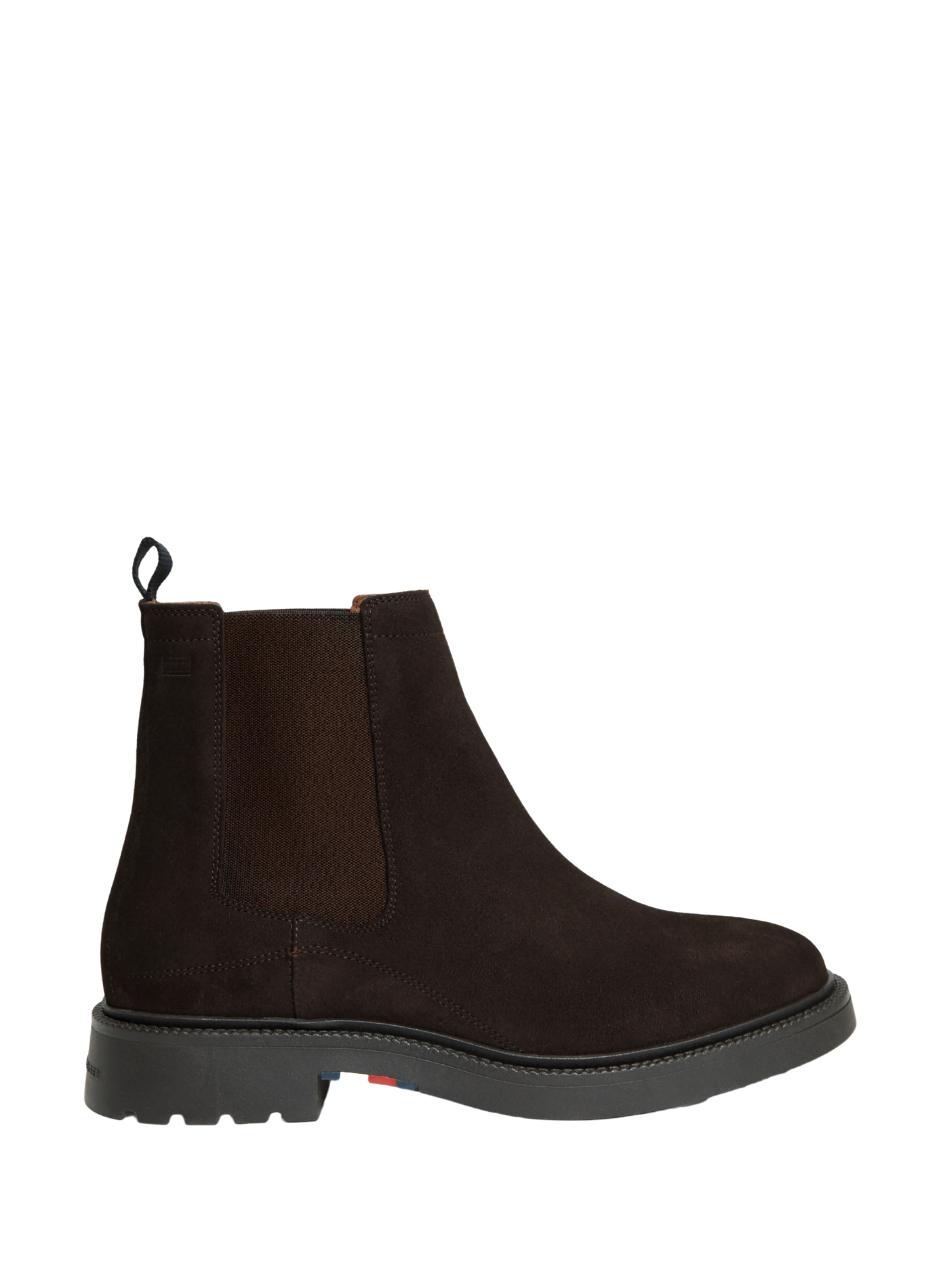 Chunky suede Chelsea boots TOMMY HILFIGER Brown