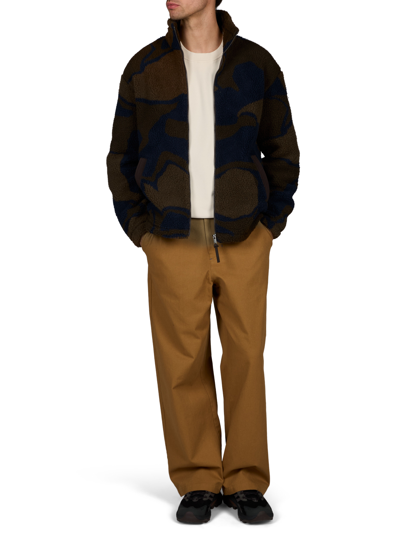 Fluffy High-Neck Cardigan AIGLE Multicolour