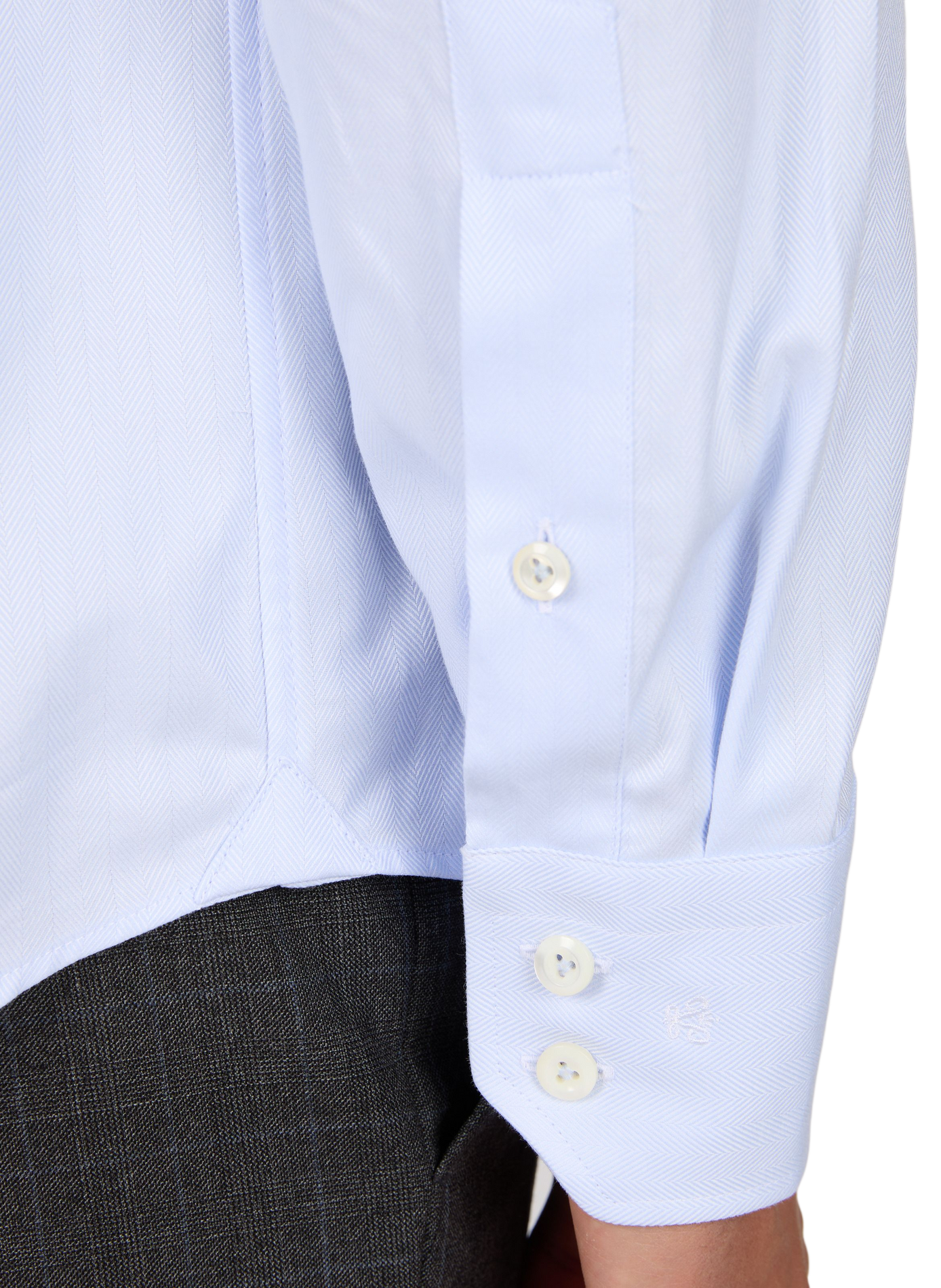 Chemise slim à motif en coton VAN LAACK Bleu