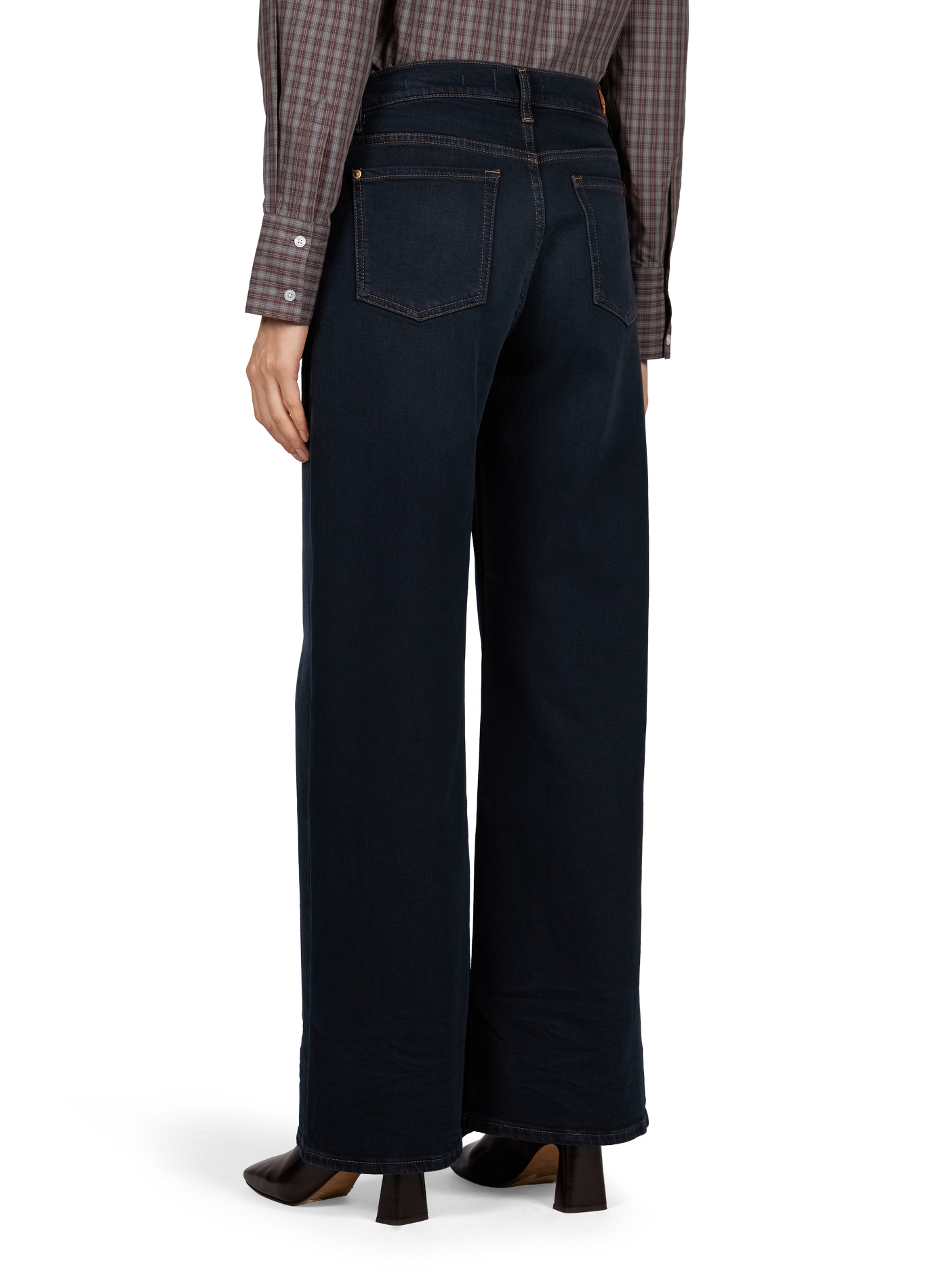 Jeans large Lotta Tailorless en coton mélangé 7 FOR ALL MANKIND Bleu