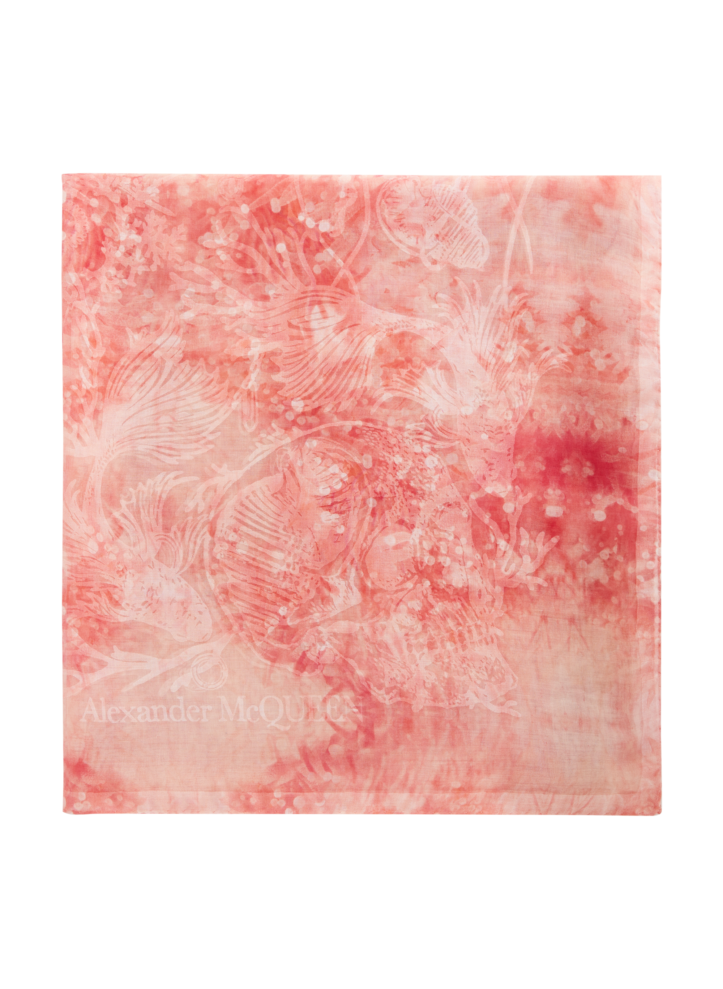 Foulard Underwater ALEXANDER MCQUEEN Rouge