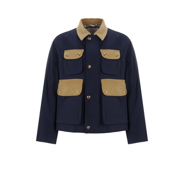 Veste à poches contrastantes