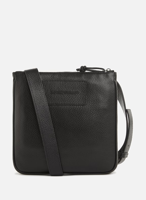 Leather shoulder bag Black by EMPORIO ARMANI EMPORIO ARMANI Leather shoulder bag Black