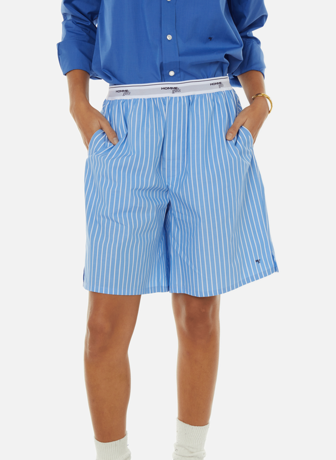 Striped cotton shorts HOMMEGIRLS