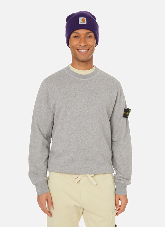 STONE ISLAND Sweatshirt en coton Gris