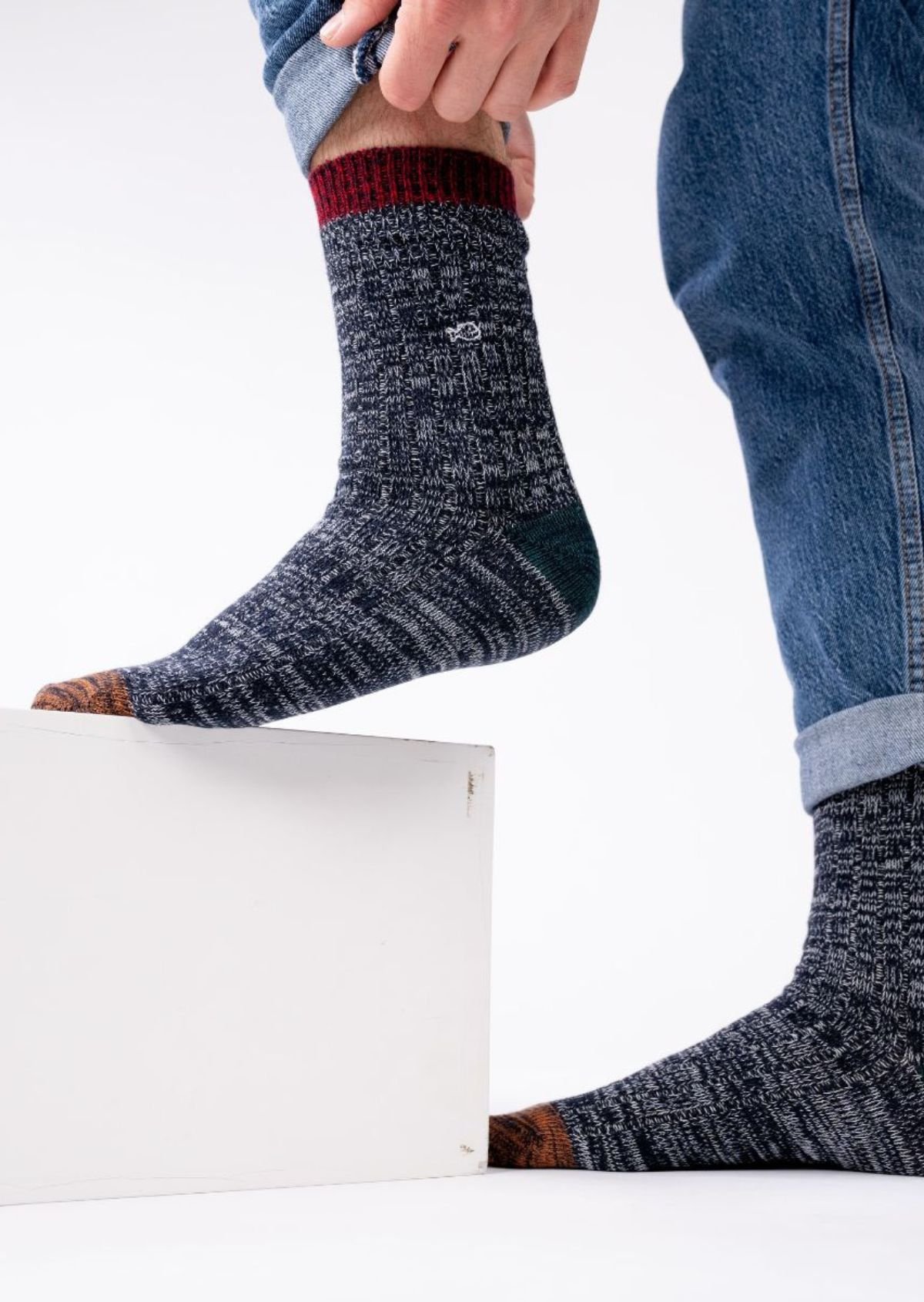 Chaussettes en coton épais club BILLYBELT Gris