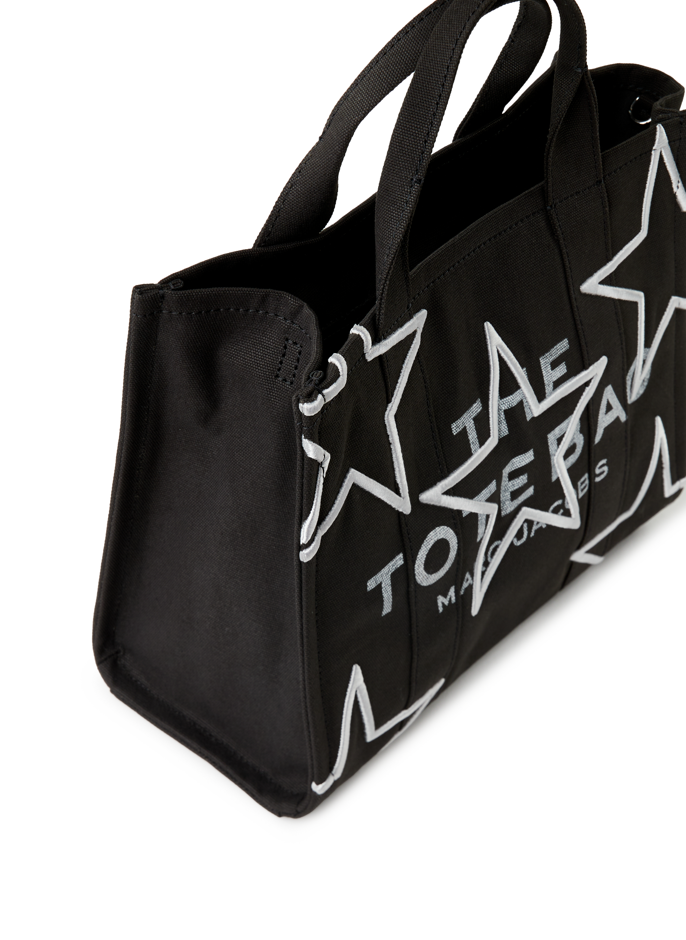 Sac cabas The Star Canvas Medium Tote Bag MARC JACOBS Noir