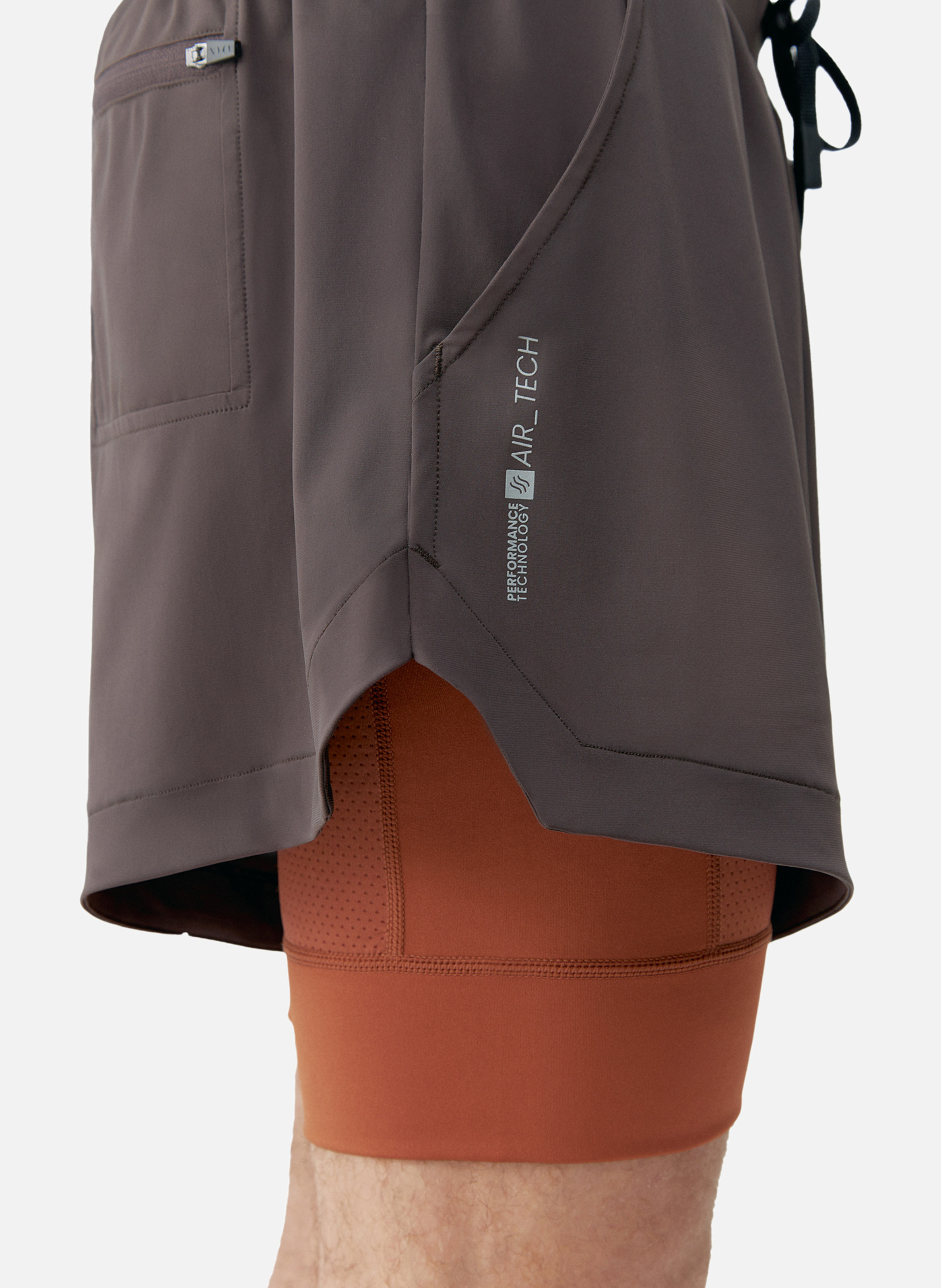 Short de sport homme training mashu BORN LIVING YOGA Marron