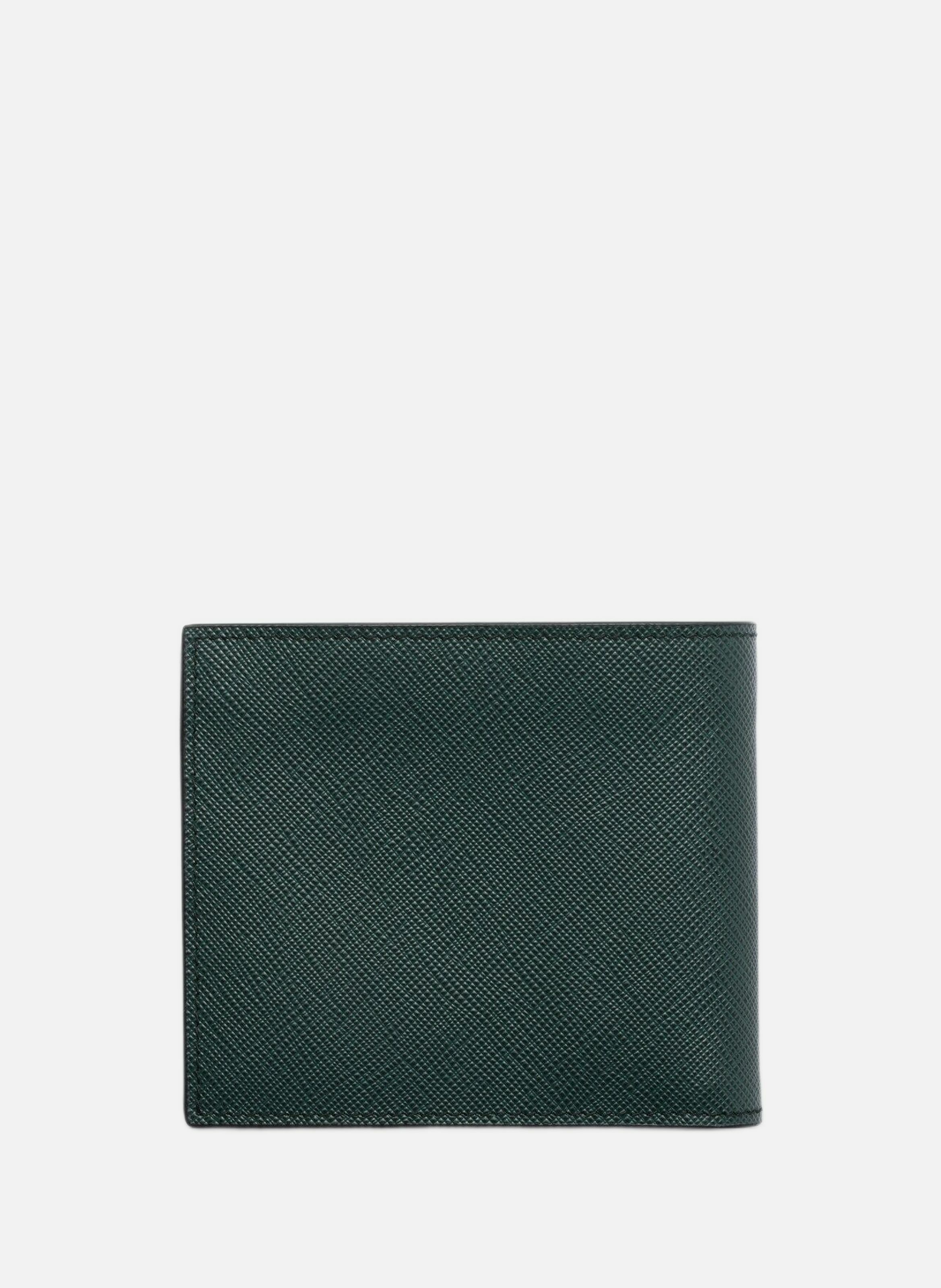 Portefeuille en cuir PRADA Vert