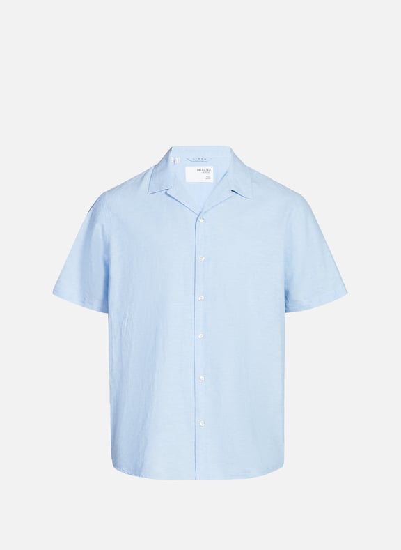 Cotton and linen shirt Blue by SELECTED SELECTED Cotton and linen shirt Blue
