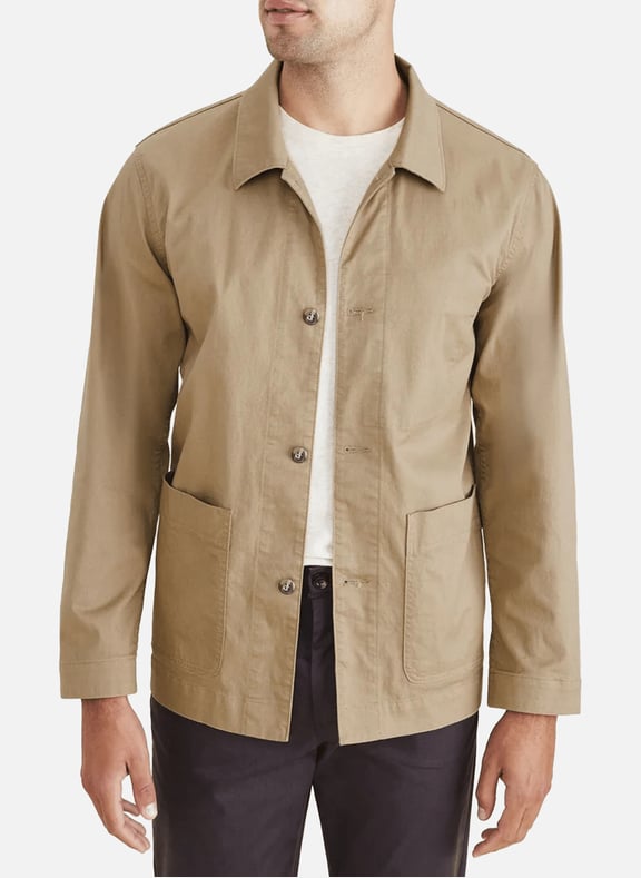 Lightweight cotton-blend jacket Beige by DOCKERS DOCKERS Lightweight cotton-blend jacket Beige