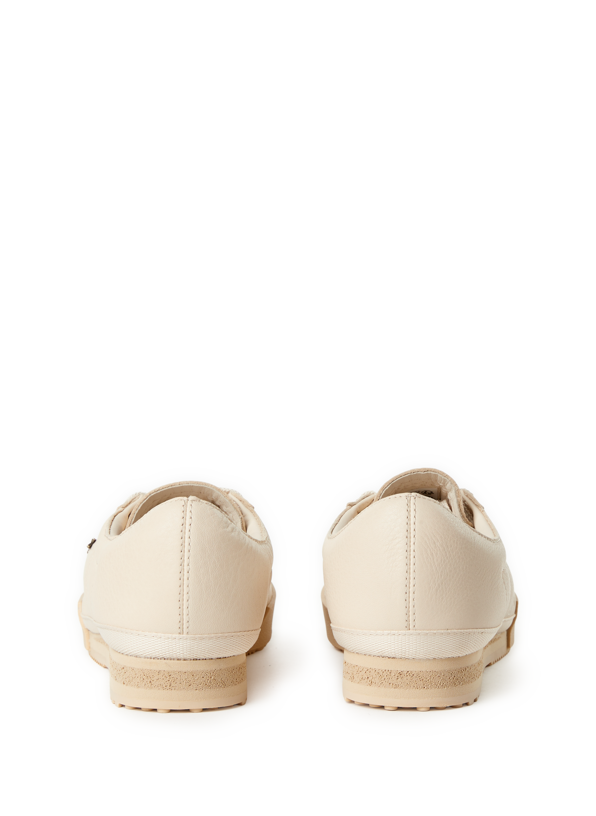 Baskets Aura en cuir LACOSTE Beige