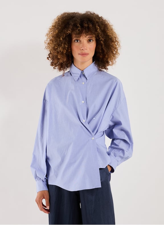 Chemise ample rayée en coton Bleu by BELLEROSE BELLEROSE Chemise ample rayée en coton Bleu