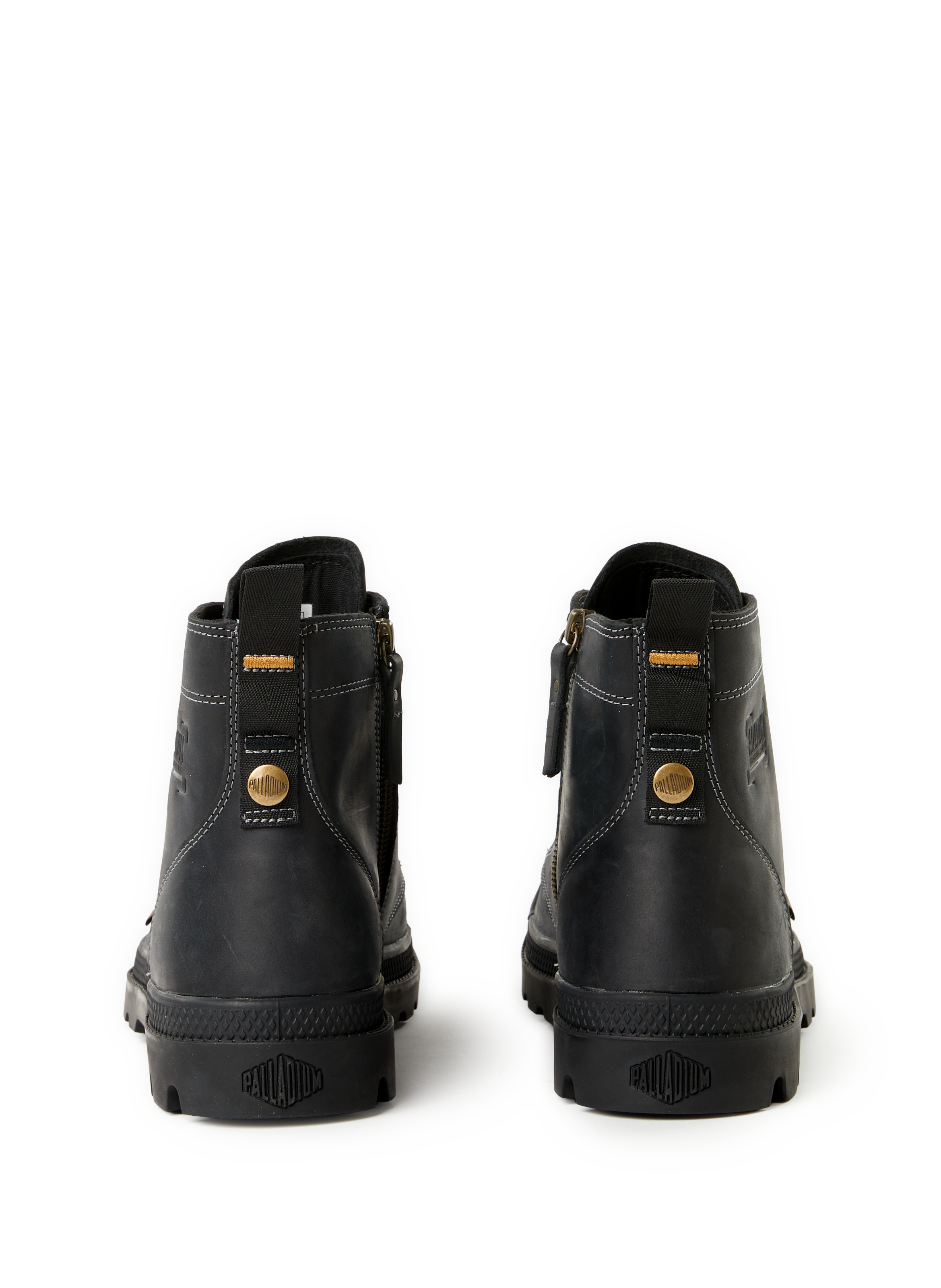 Leather wedge ankle boots PALLADIUM Black