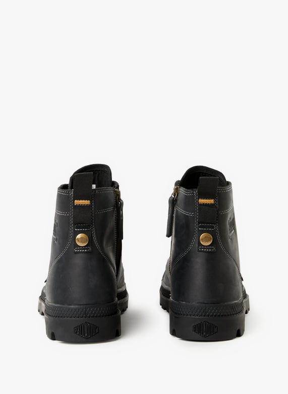 Bottines compensées en cuir | Noir by PALLADIUM Bottines compensées en cuir Noir