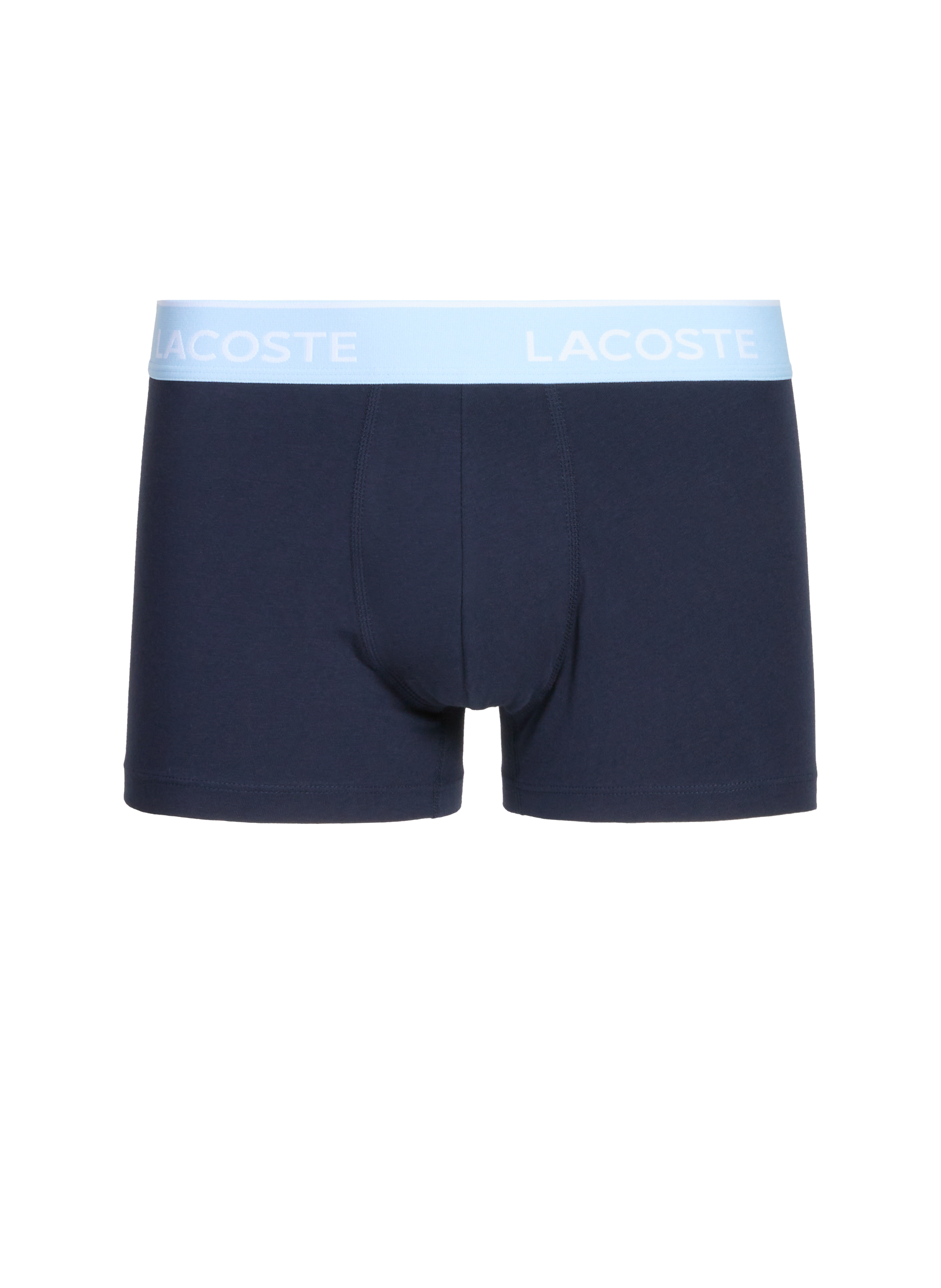 Set of 5 cotton boxers LACOSTE Blue