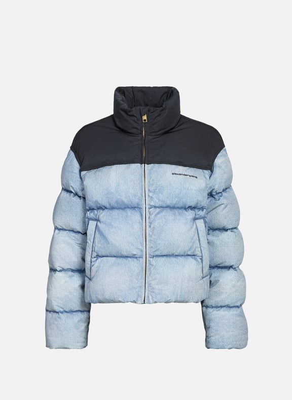 Quilted straight jacket with high collar Multicolour by ALEXANDER WANG ALEXANDER WANG Quilted straight jacket with high collar Multicolour