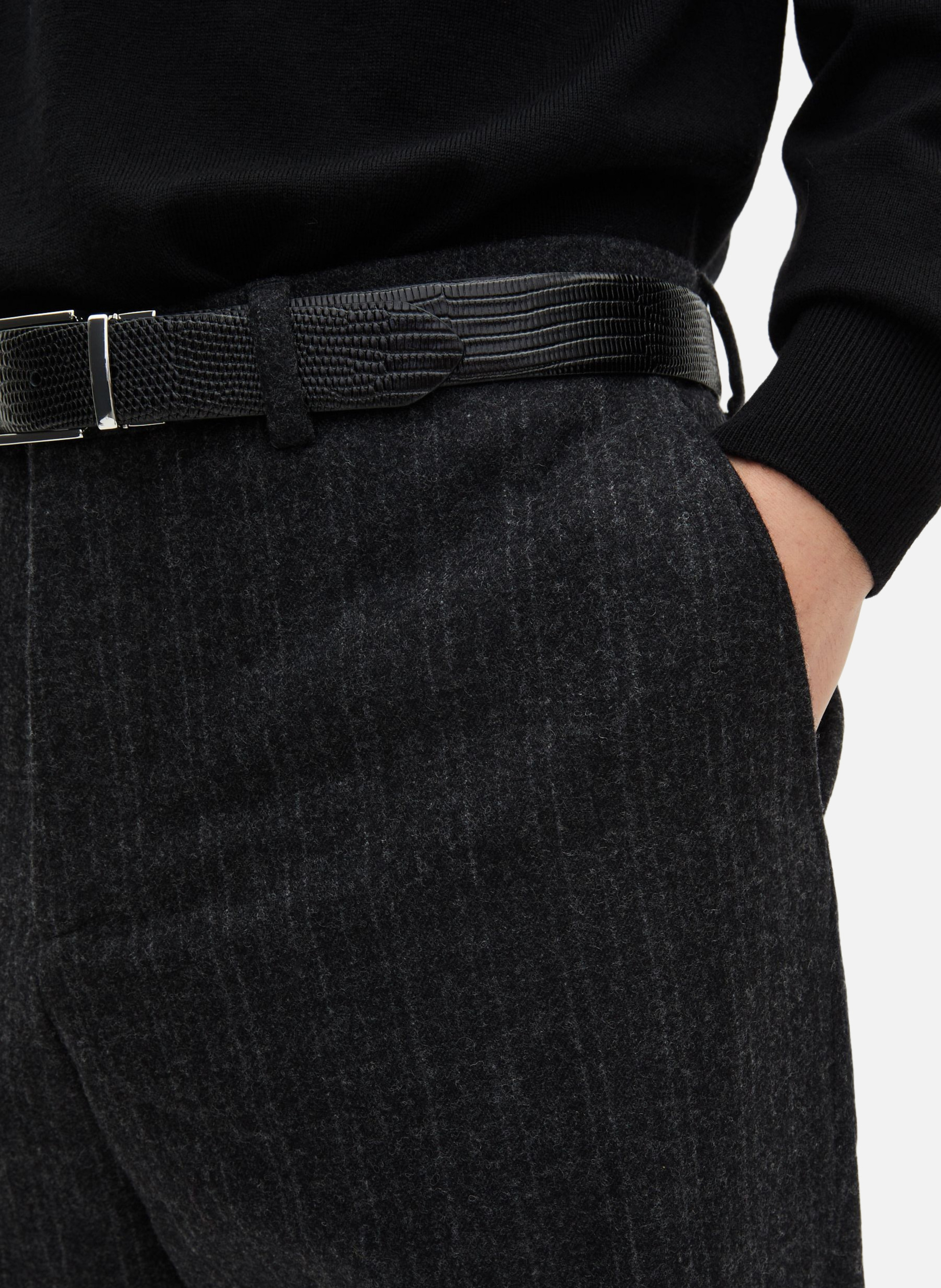 Pantalon de costume droit à fines rayures THE KOOPLES Gris