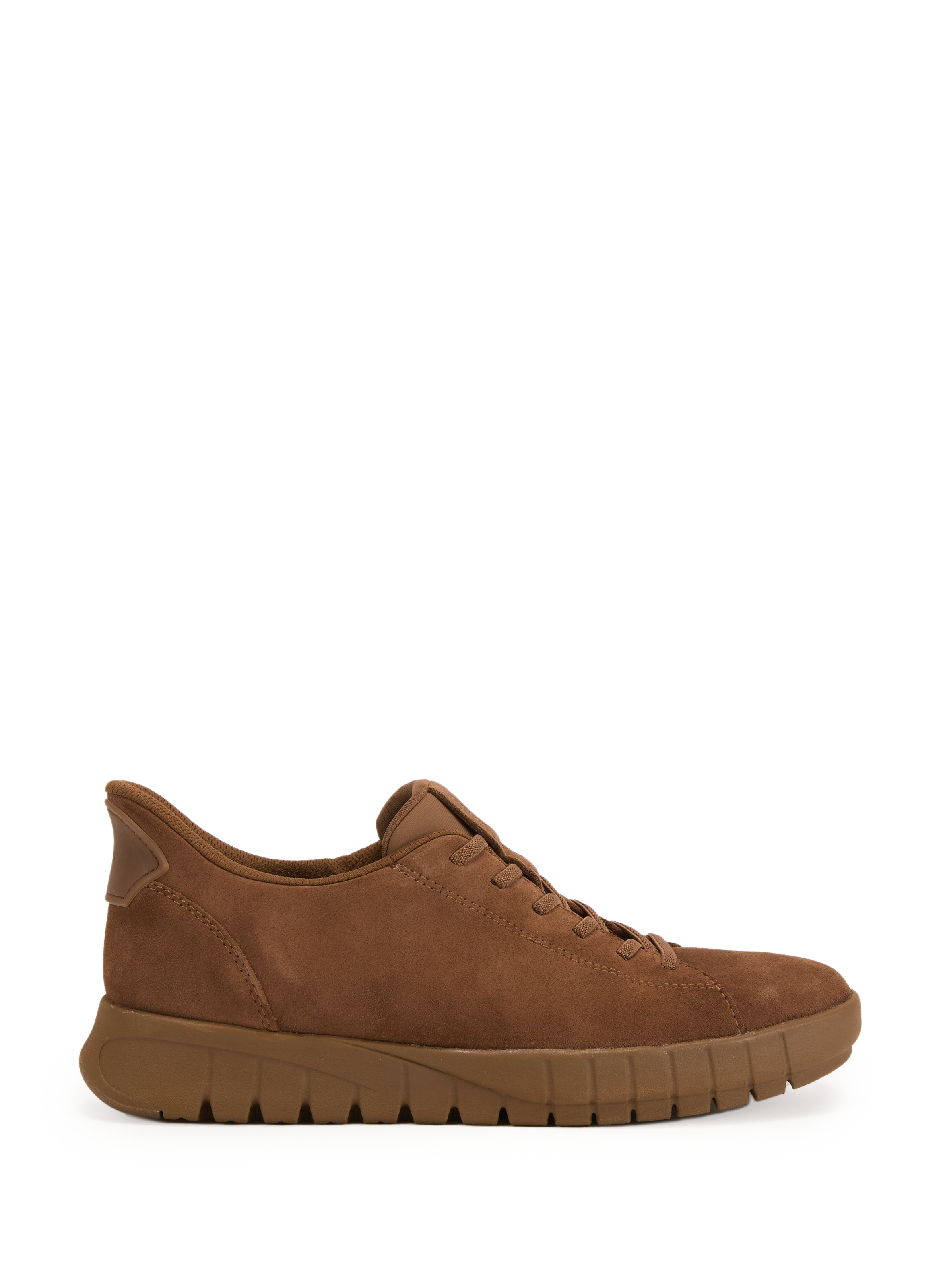 GEOX Leather sneakers Brown