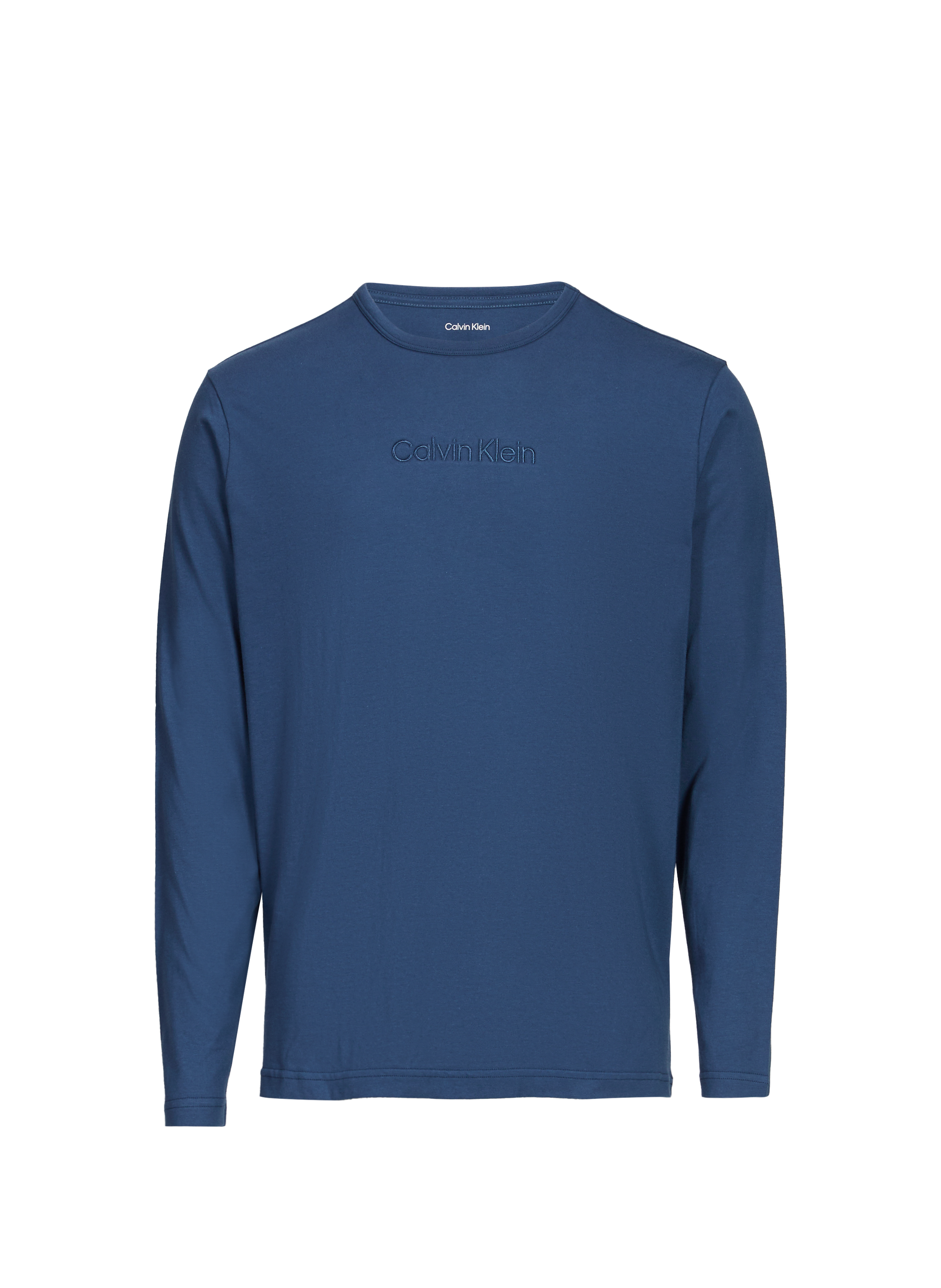 CALVIN KLEIN Cotton pyjama top Blue