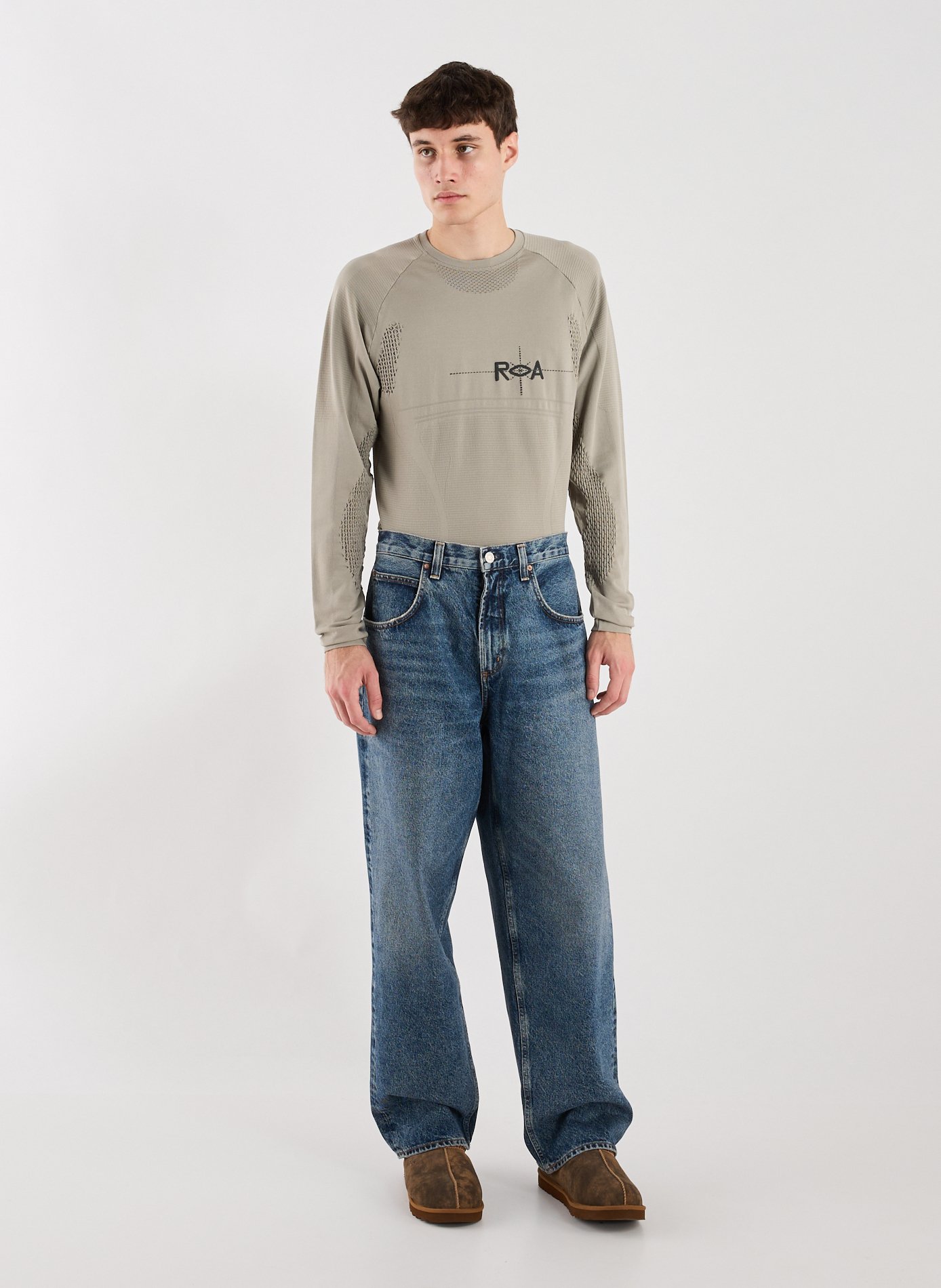 Jean ample en coton AGOLDE Bleu