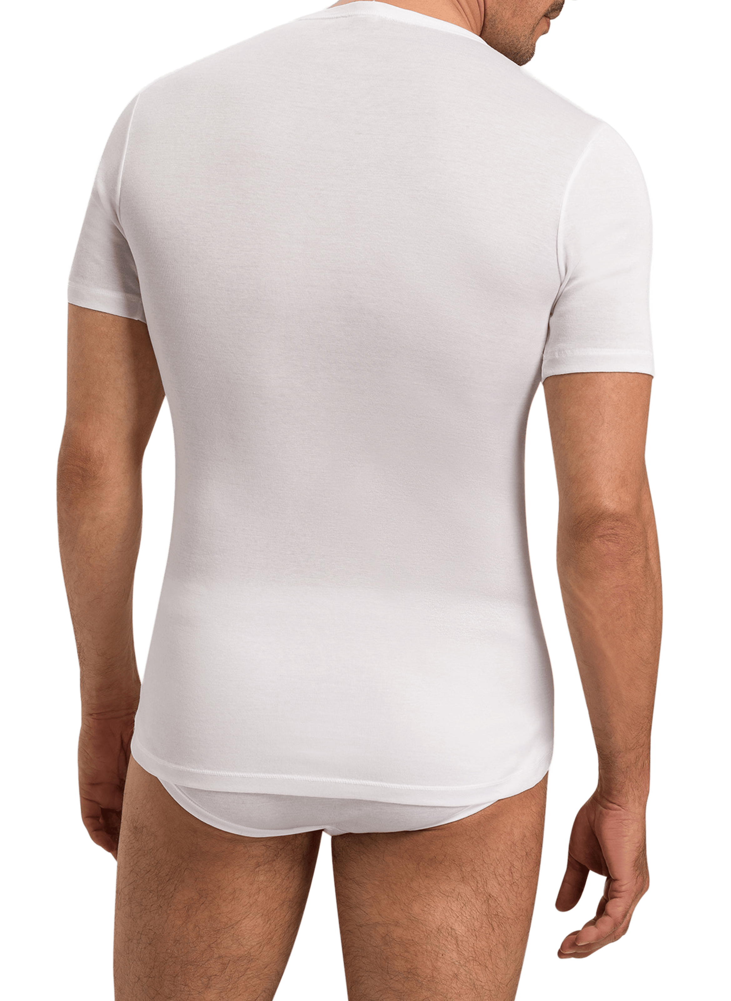 Cotton V-neck T-shirt HANRO White