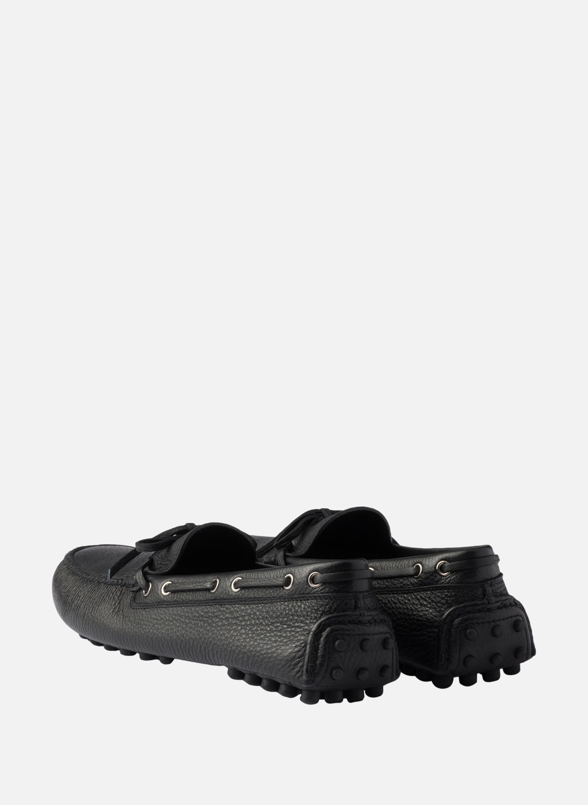 Mocassin en cuir PRADA Noir