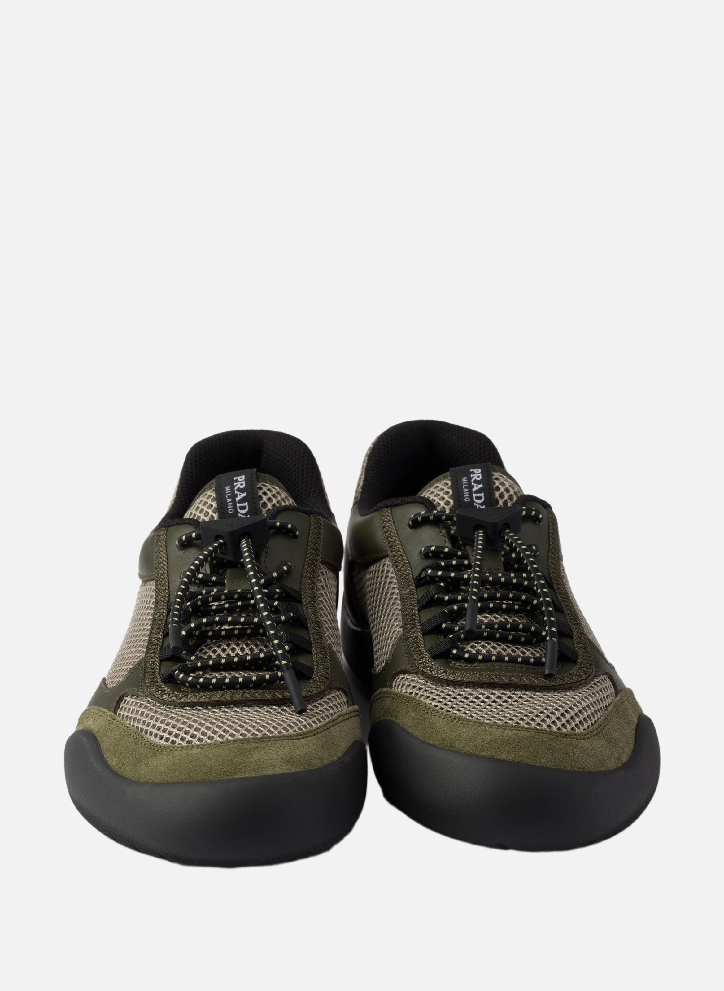 Baskets speedrock en mesh PRADA Vert