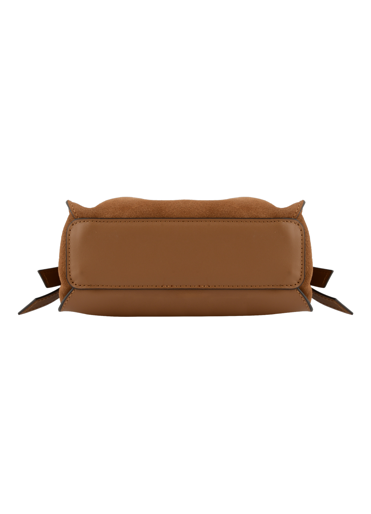 Blossom daim | sac porté travers pm POURCHET Marron