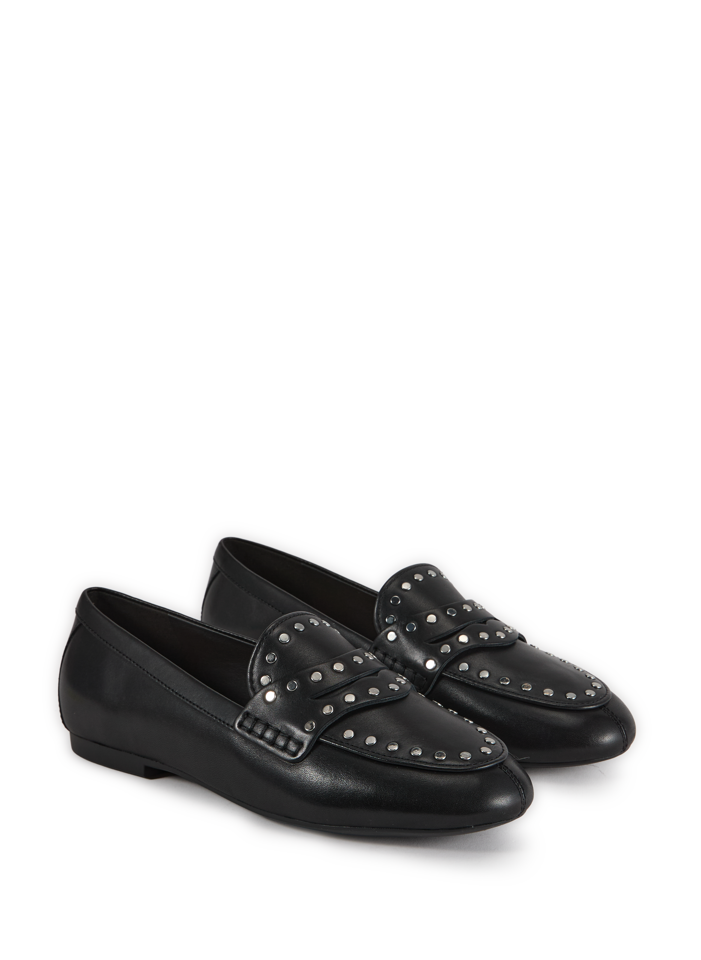 Mocassins cloutés en cuir GEOX Noir