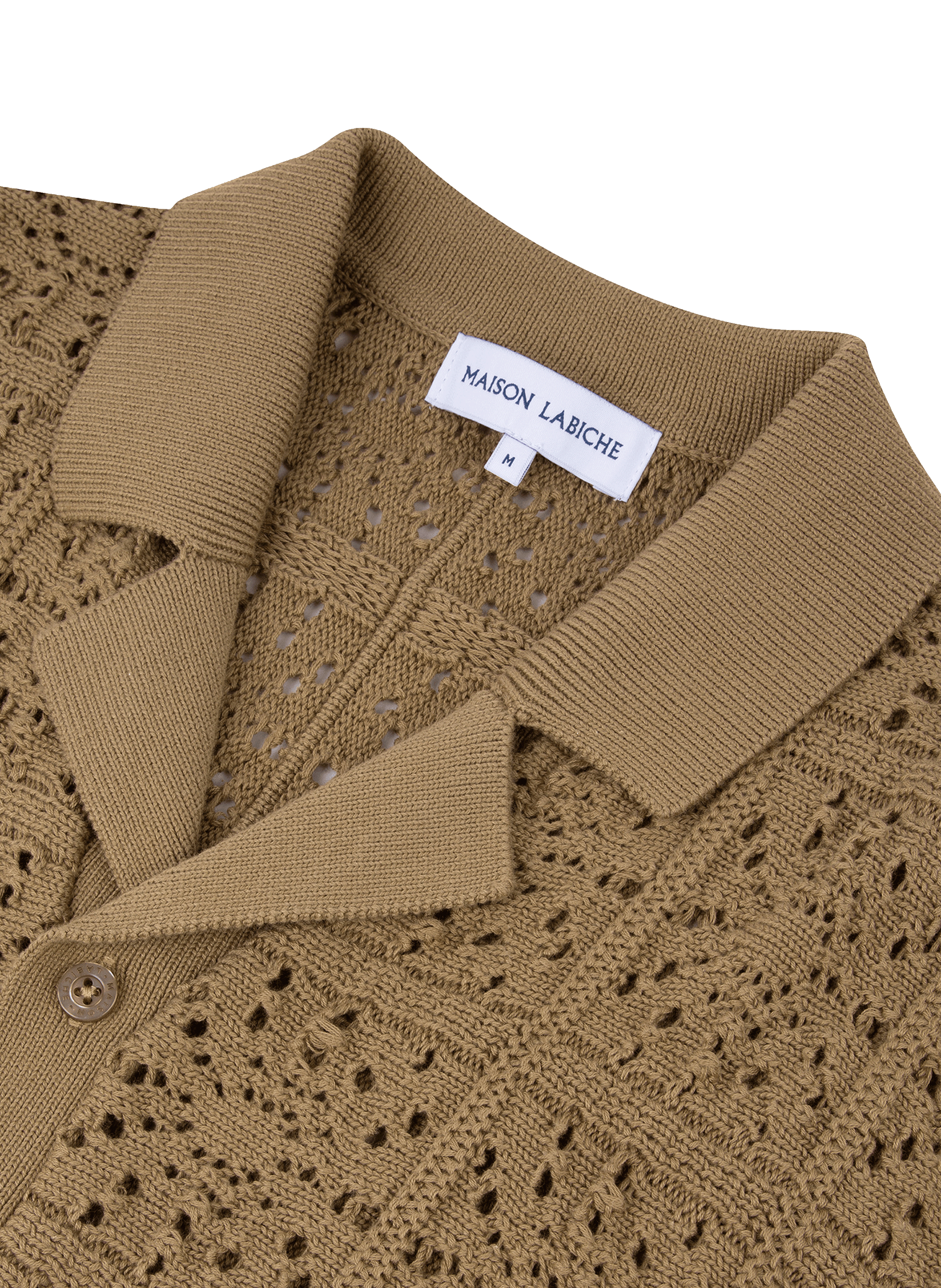 Short-sleeve cutout shirt MAISON LABICHE Brown