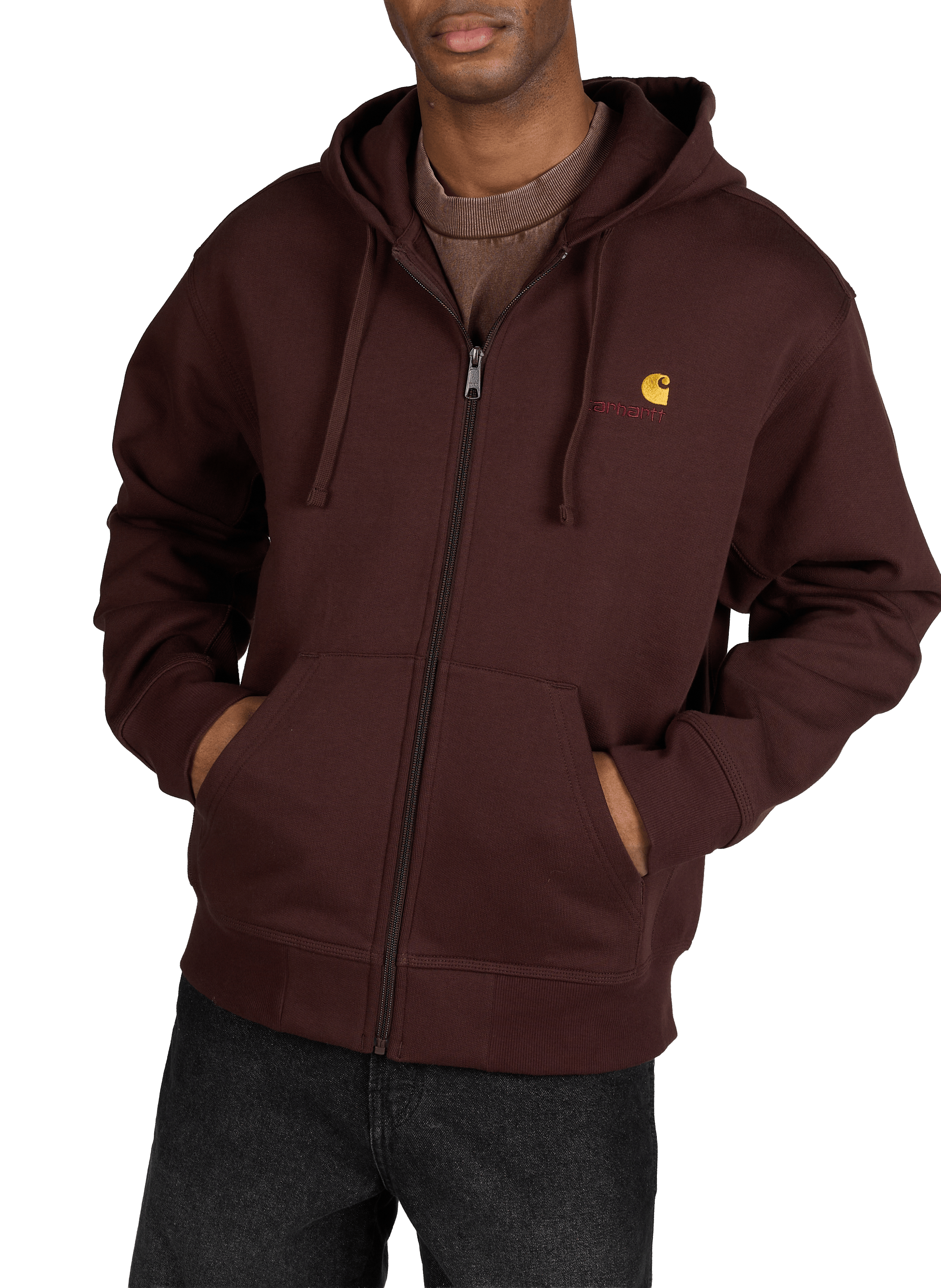 Zip-up hoodie CARHARTT WIP Brown