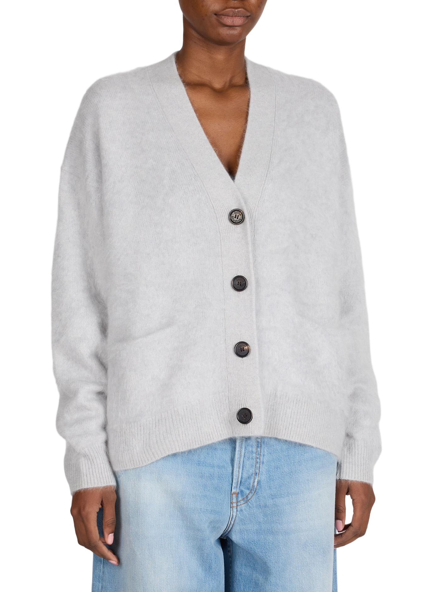 Cardigan ample en cachemire ACNE STUDIOS Gris