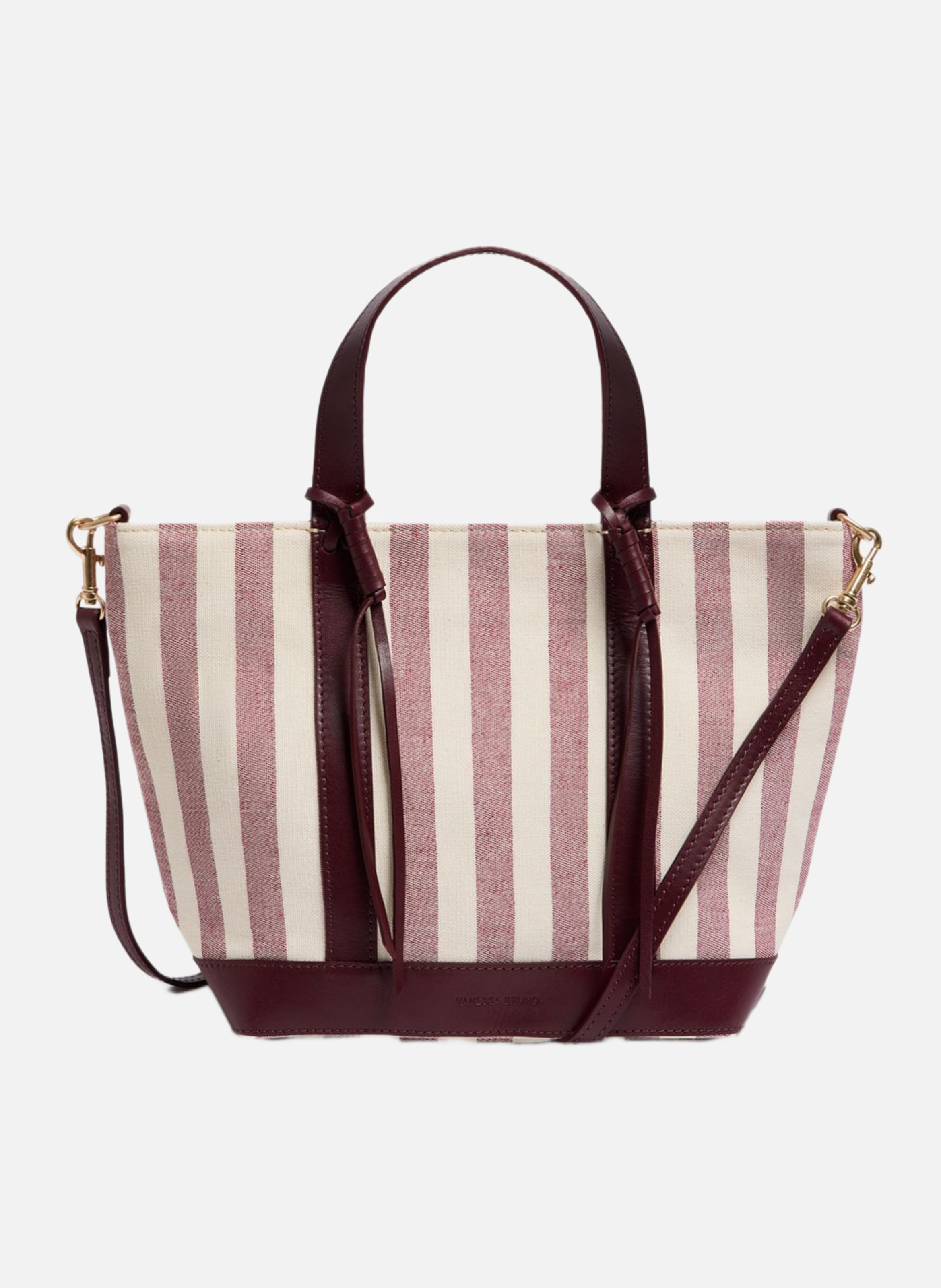 Cabas s zippé en toile VANESSA BRUNO Rouge