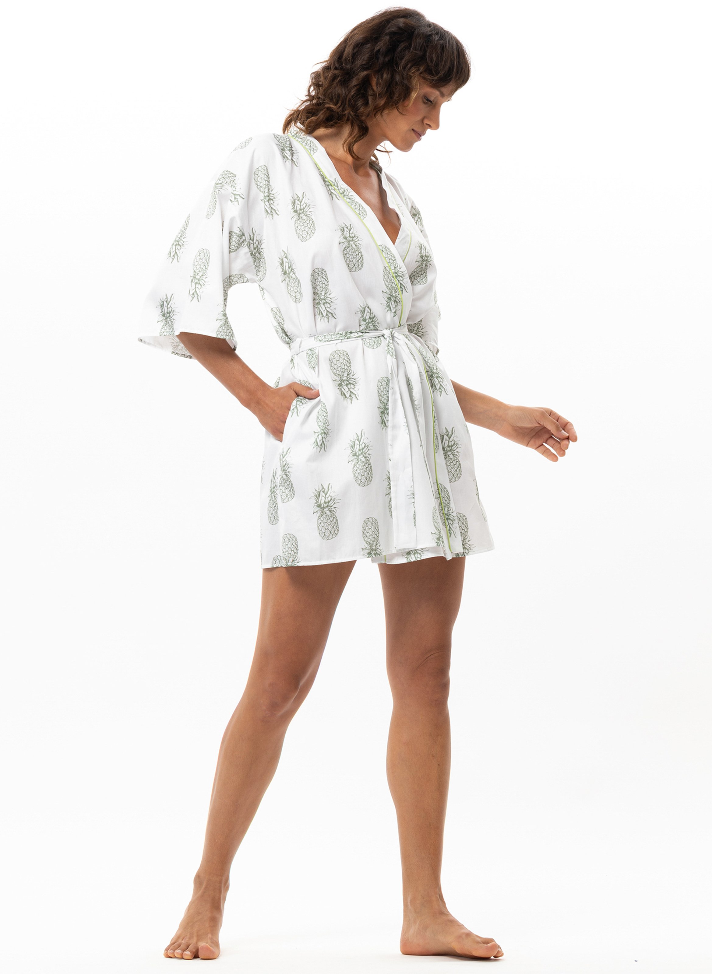 Kimono en coton acapulco 260 LE CHAT Multicolore