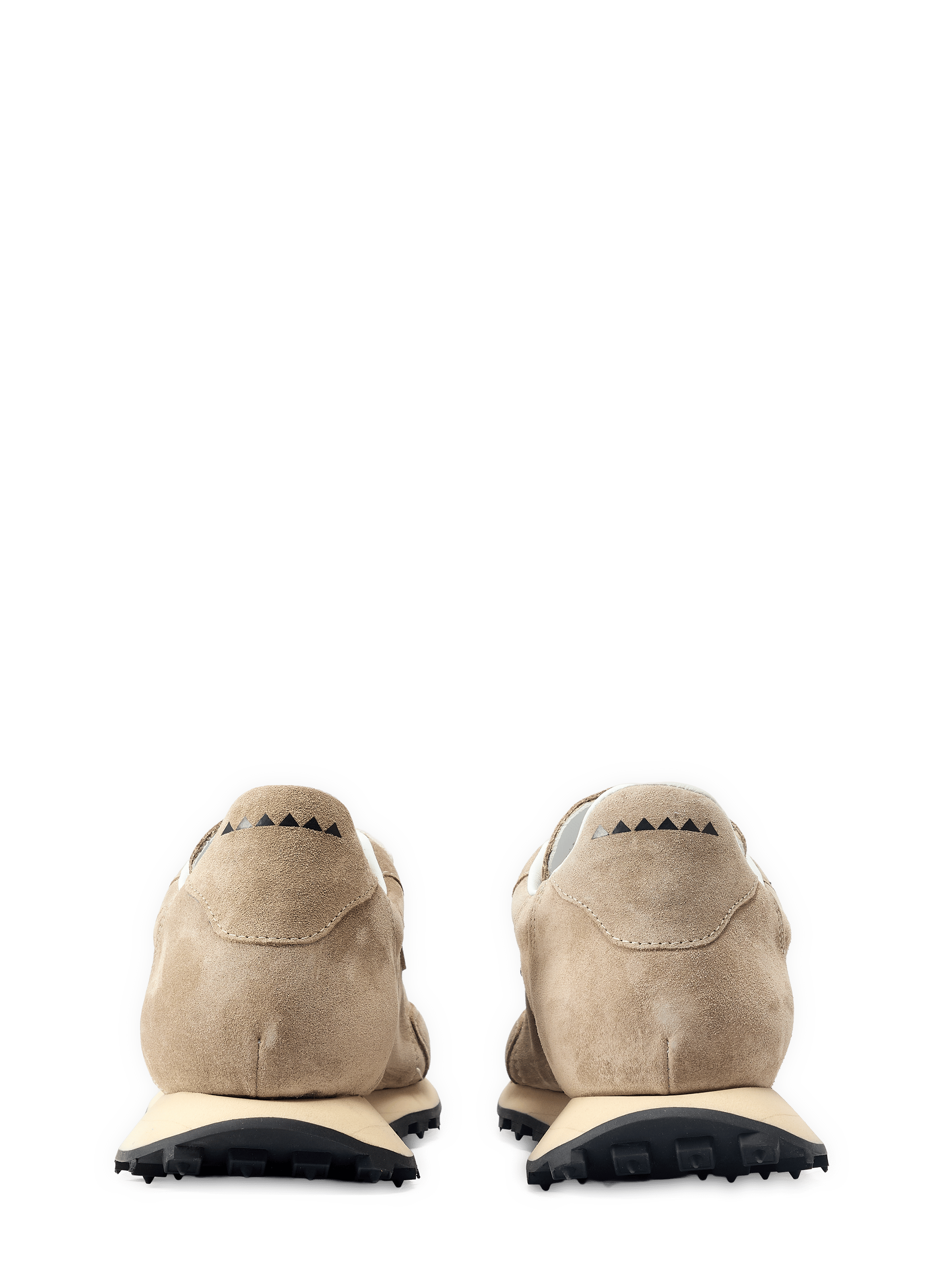 Suede leather sneakers RUN OF Beige