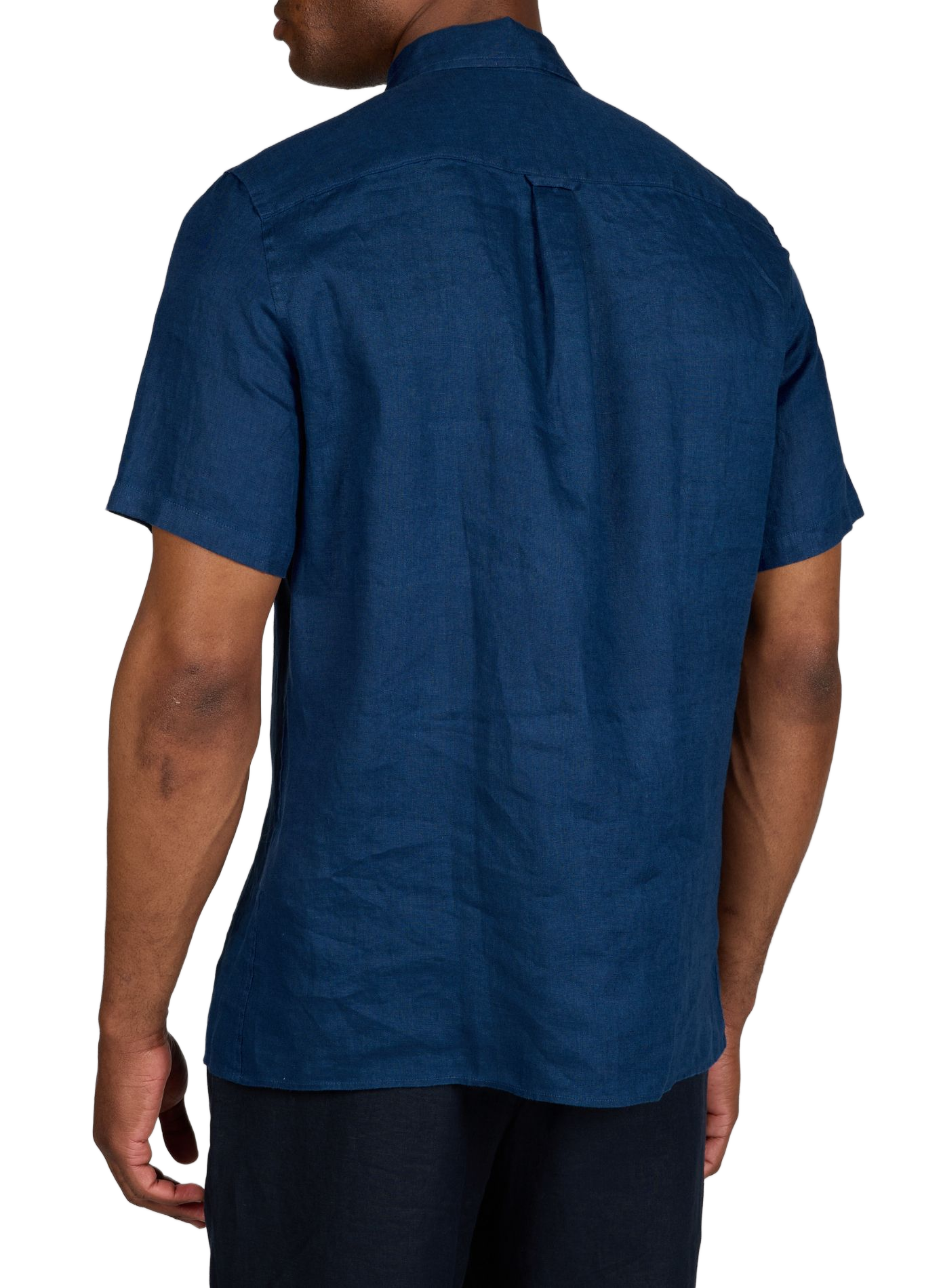 Gerade Linenbluse mit kurzen Ärmeln AIGLE Blau