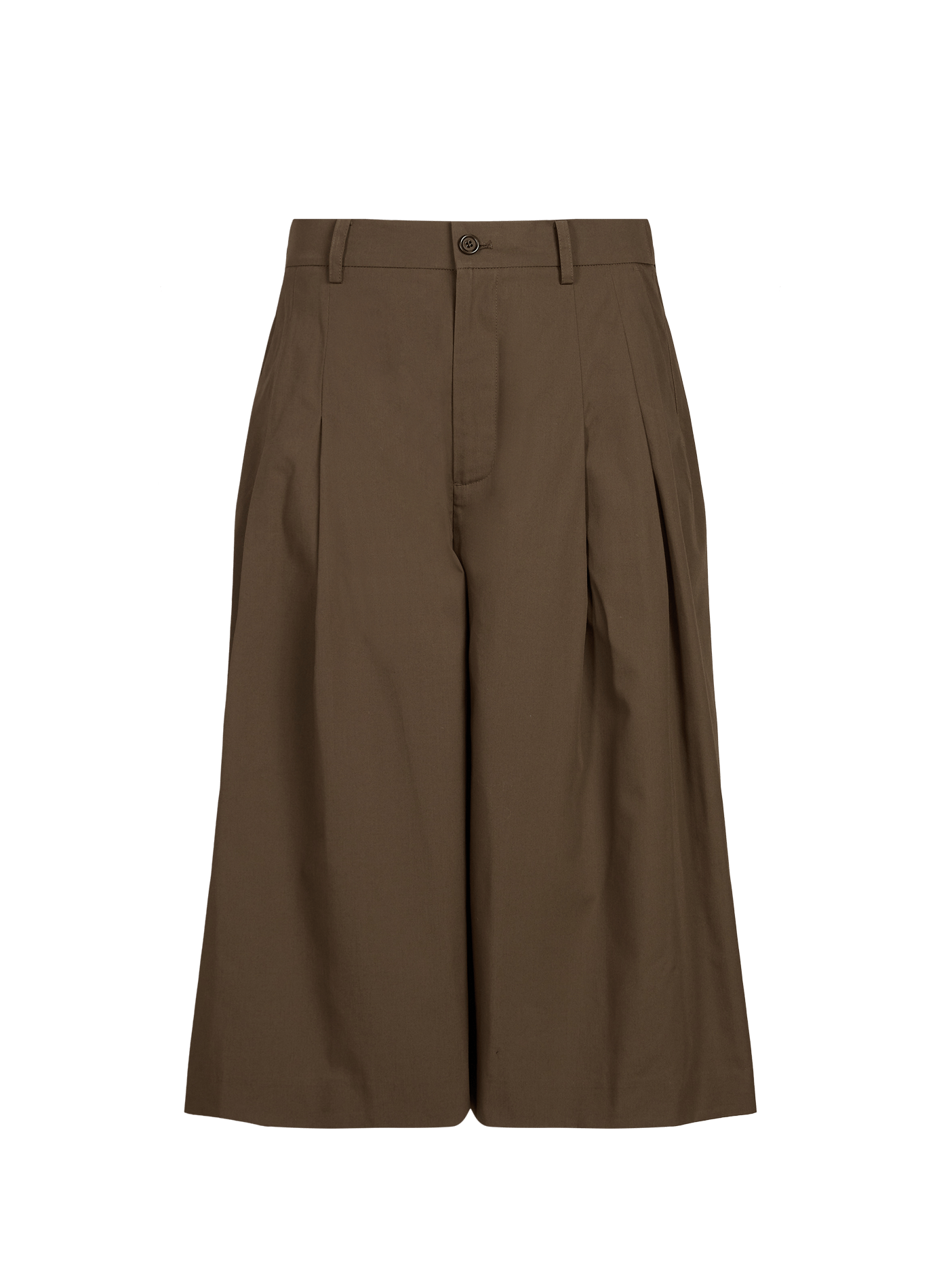 Large Bermuda in blended cotton AMOMENTO Brown