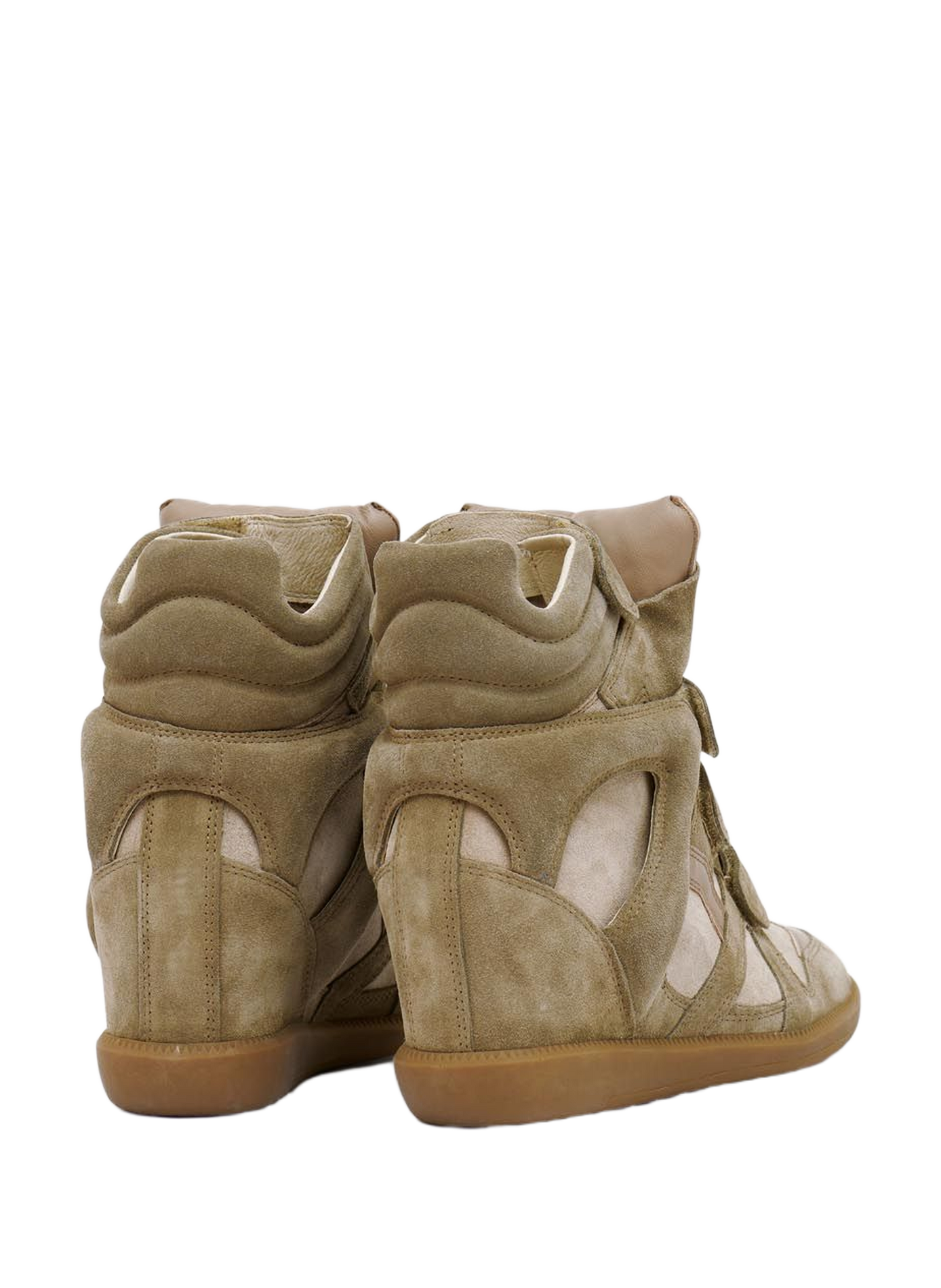 Beckett leather wedge sneakers ISABEL MARANT Brown