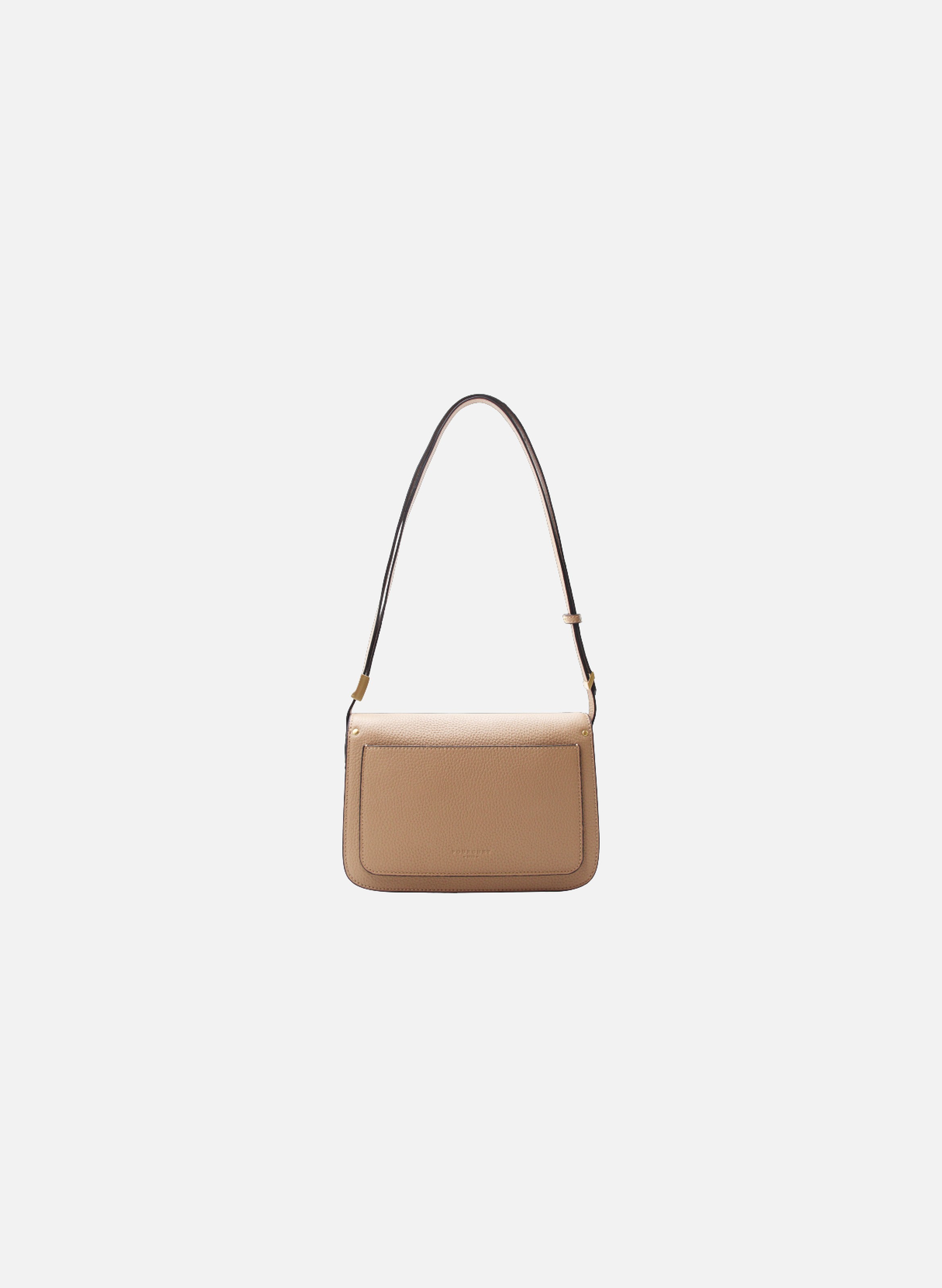 Auteuil | sac porté travers gm en cuir de vachette POURCHET Marron