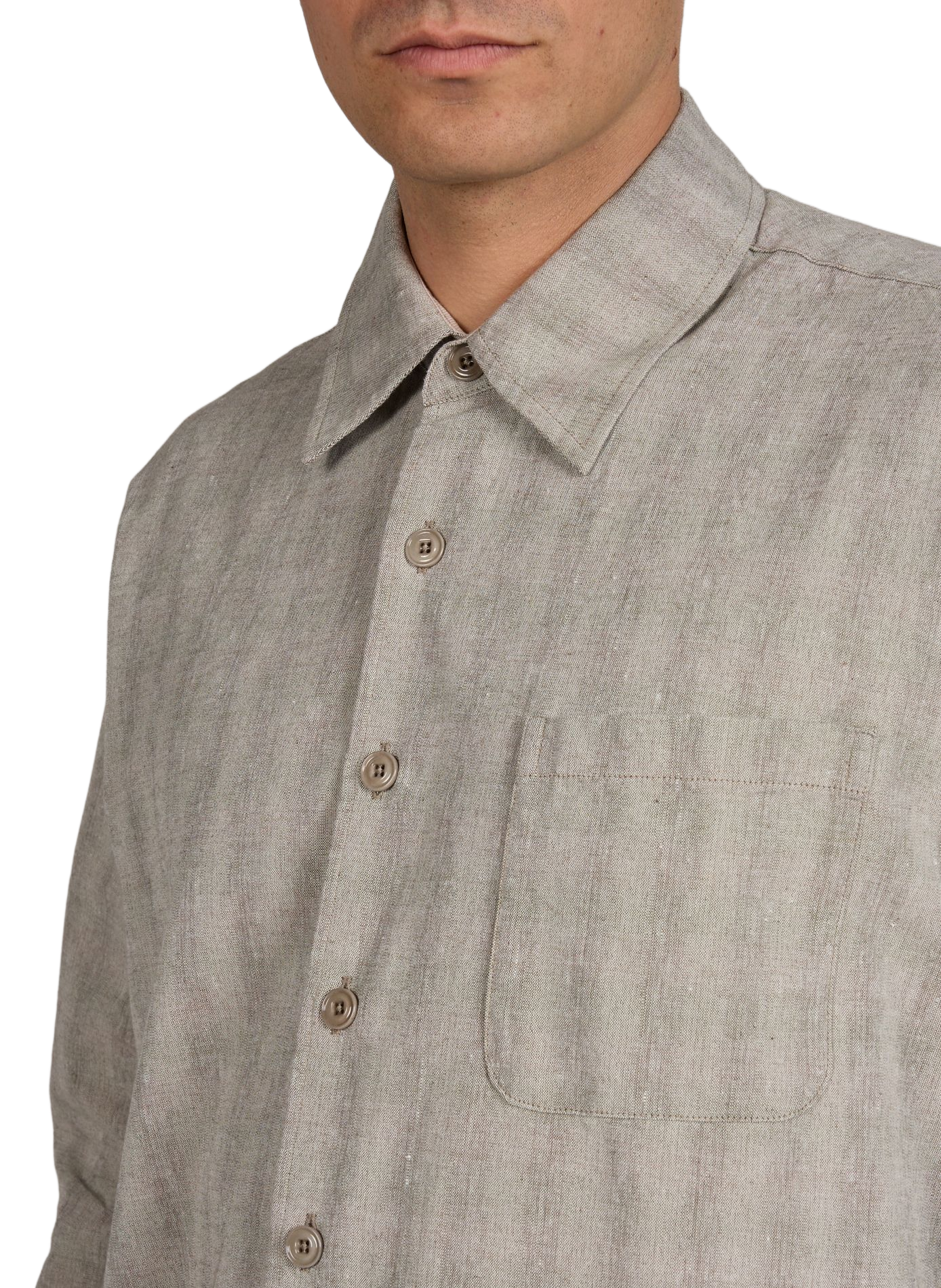Chemise en coton et lin  OUR LEGACY Beige