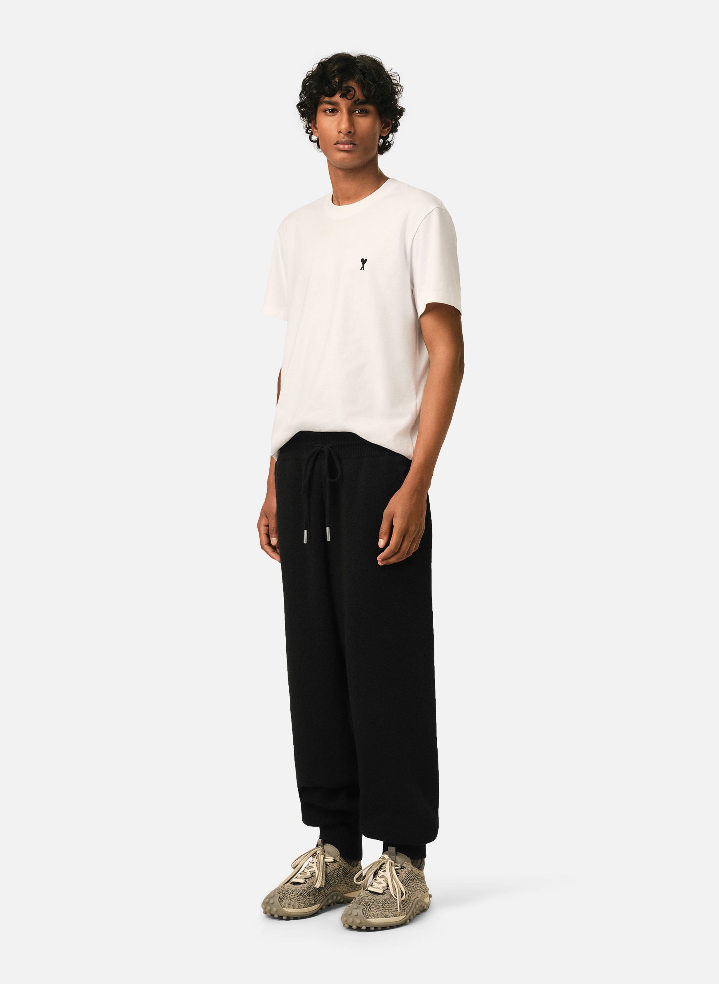 Jogging unisexe en laine AMI PARIS Noir