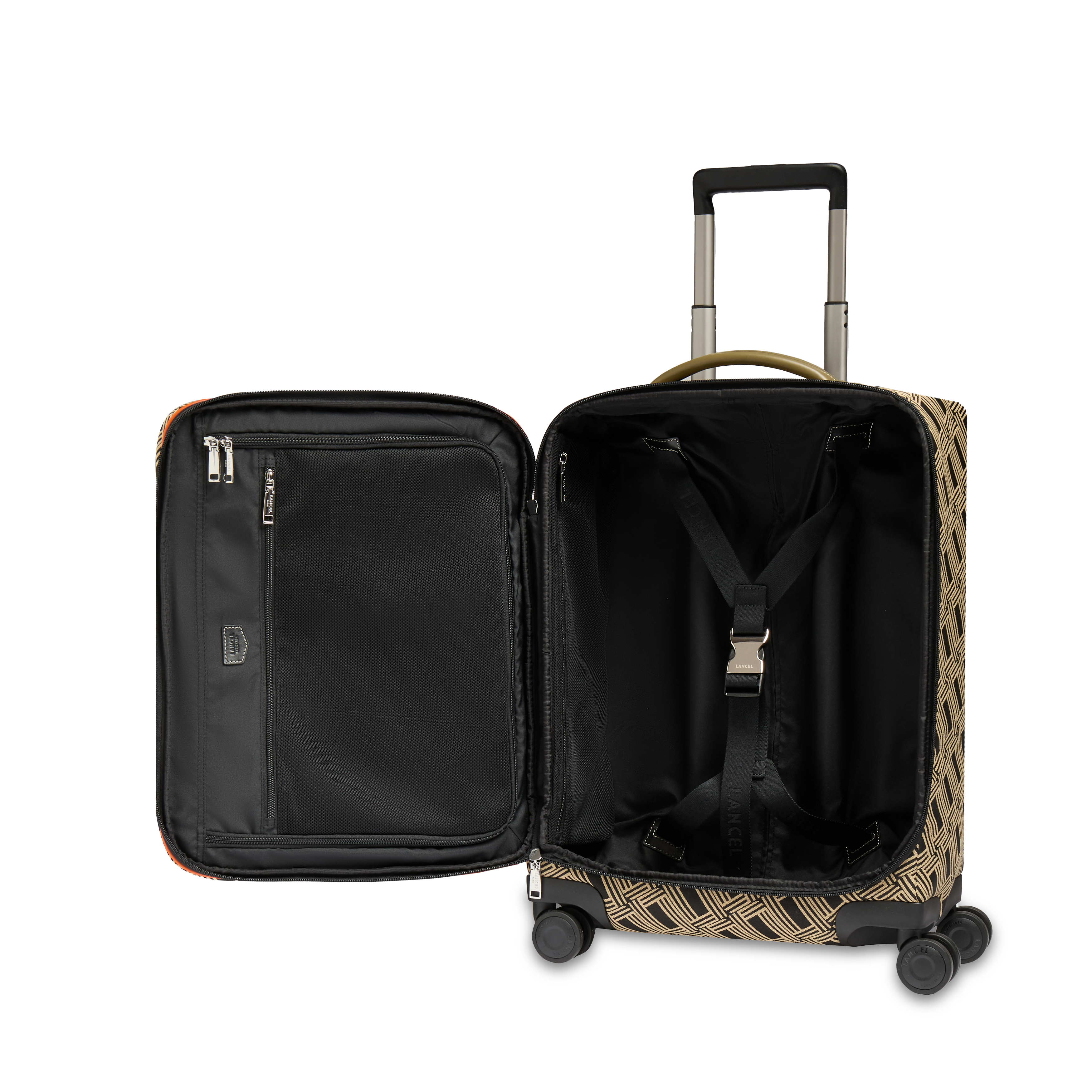 Valise cabine 4 roues mistral de lancel en coton LANCEL Noir