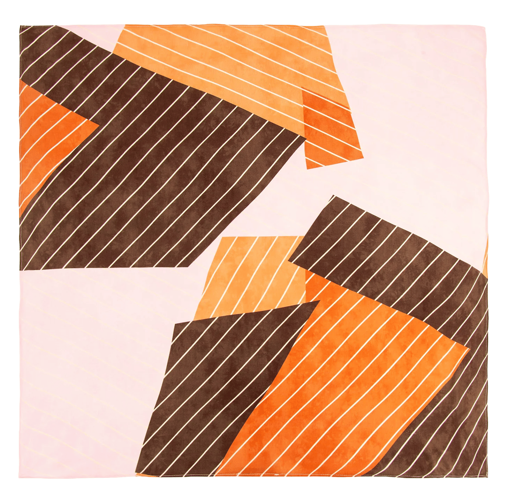 Foulard carré à imprimé exclusif en crêpe scarvi SESSUN Multicolore