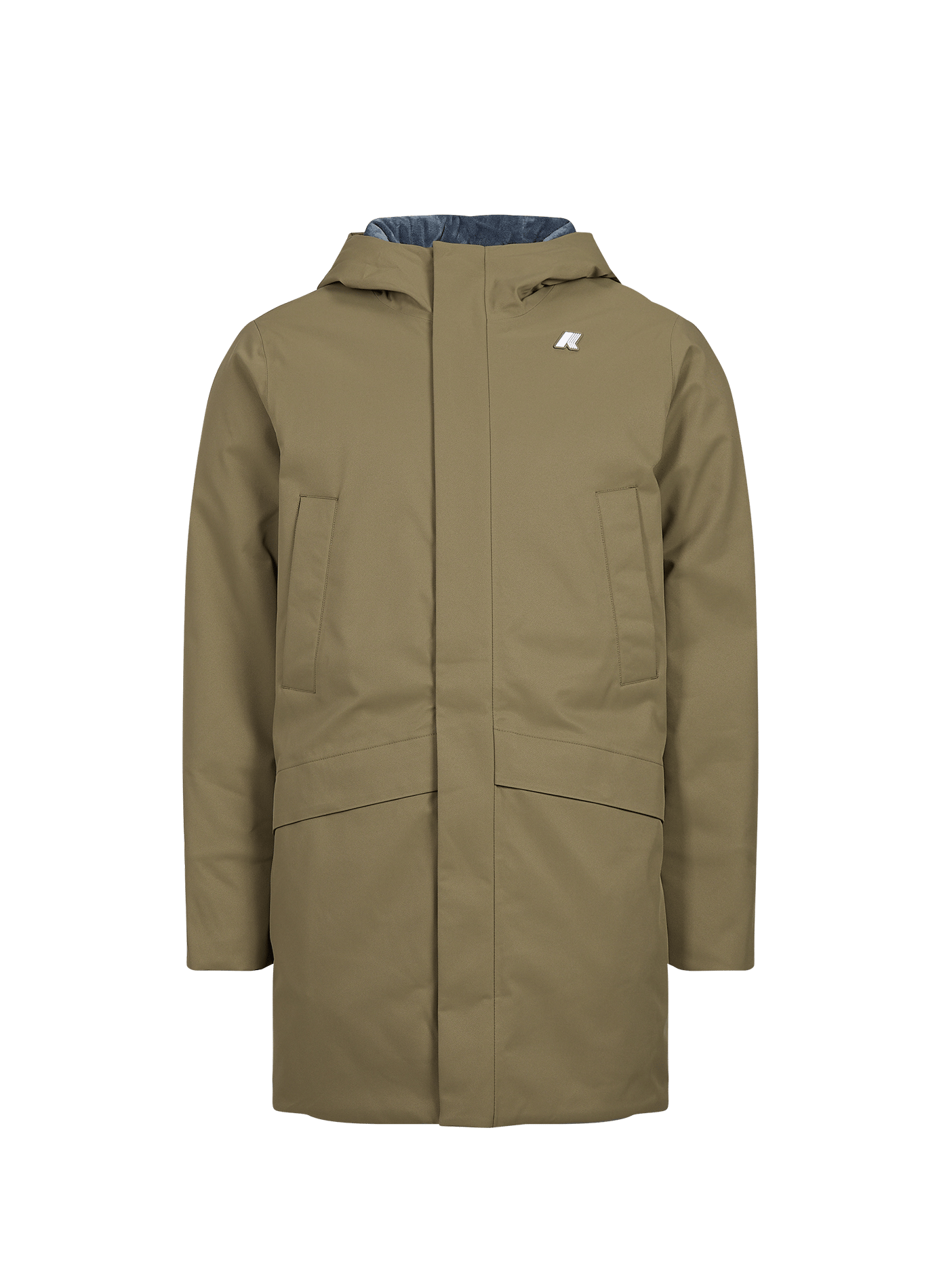 Parka with high collar K-WAY Khaki