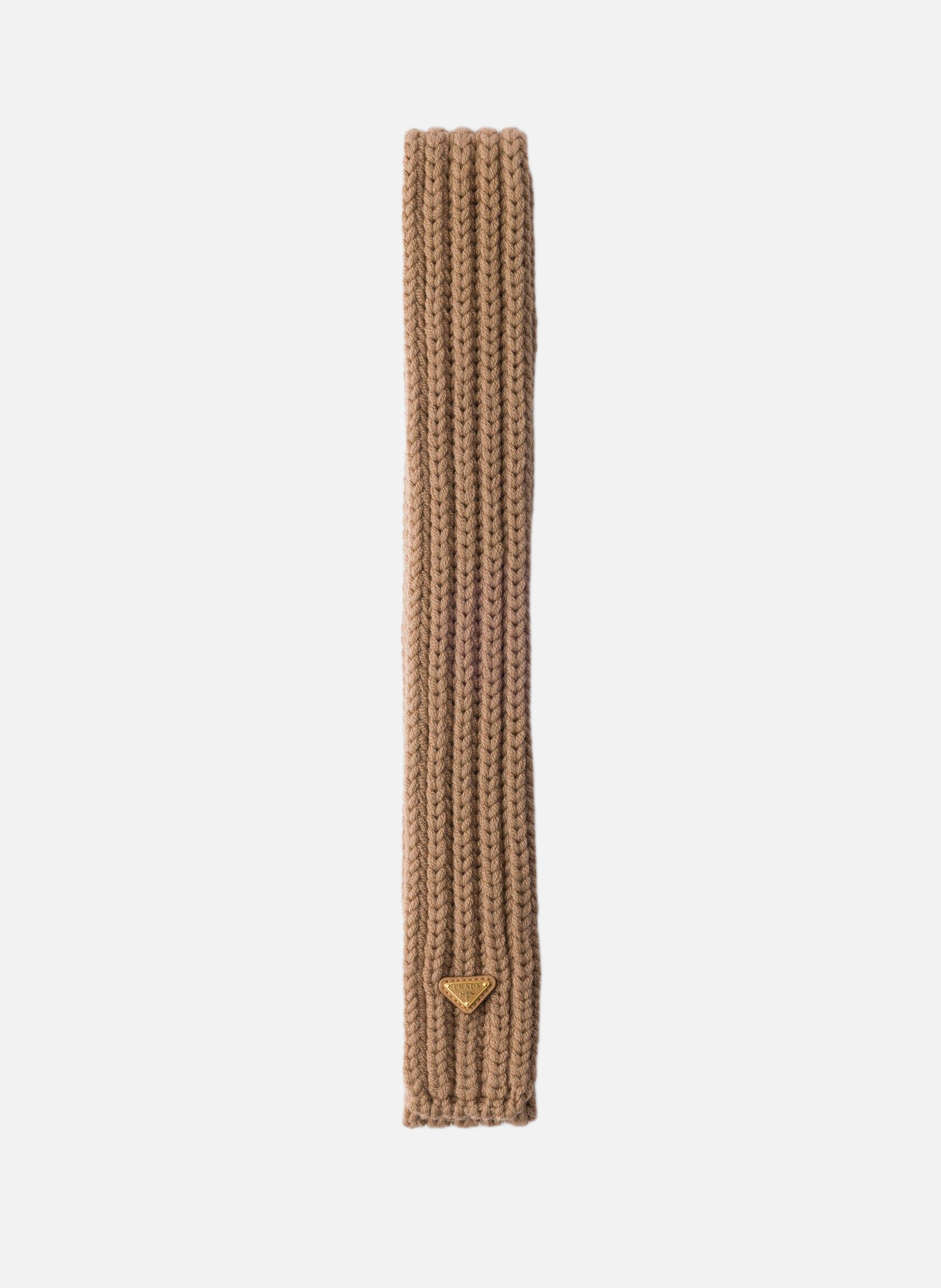 Écharpe en laine PRADA Marron