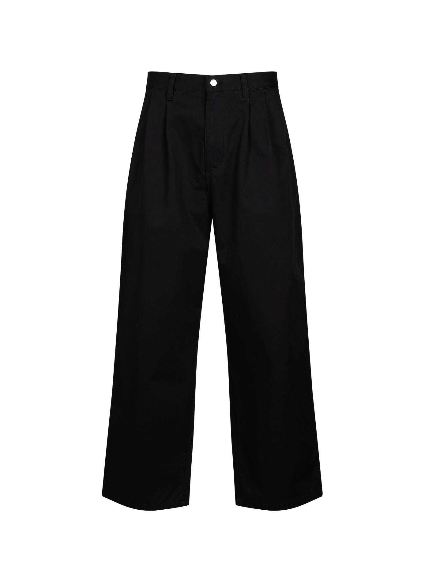Weite Jeans Brockman aus Baumwolle CARHARTT WIP Schwarz