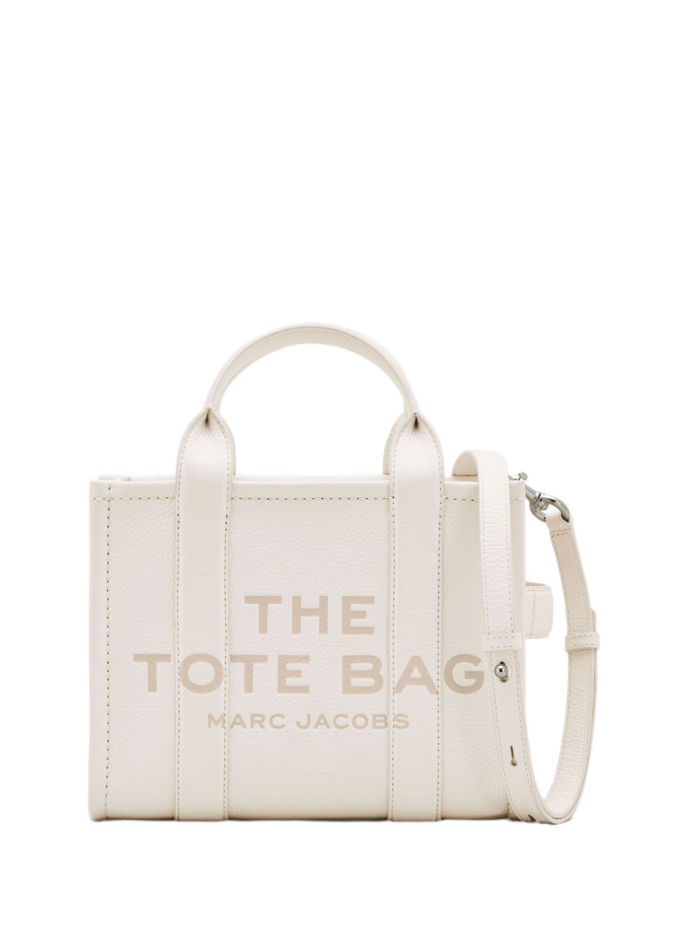 The Leather Mini Tote Bag The Leather Small Tote Bag Cotton/silver