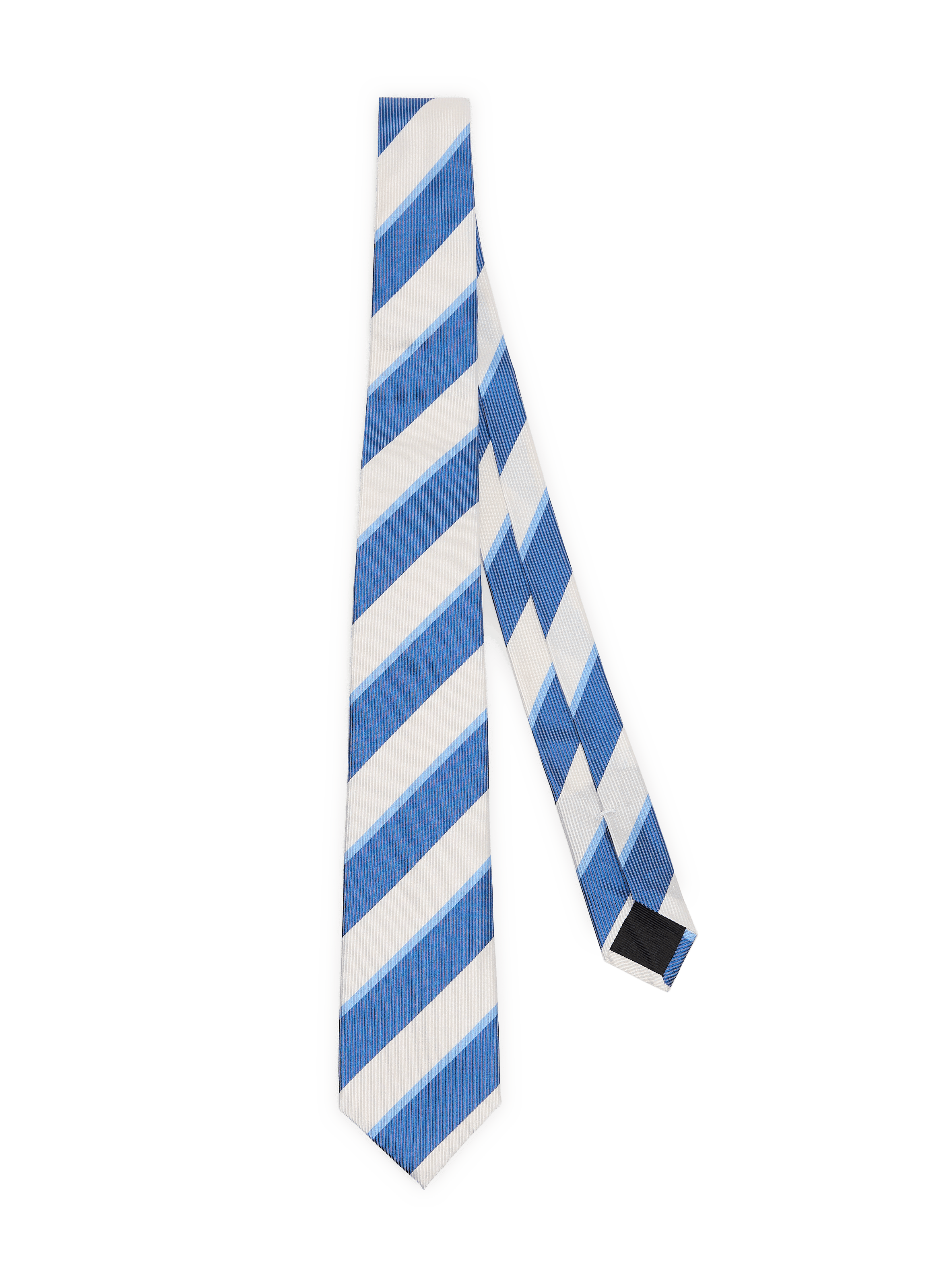 Gestreifte Seidenkrawatte VAN LAACK Blau